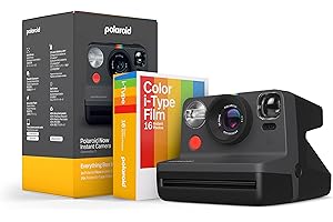 Polaroid Now Instant Camera Bundle with Film - Black