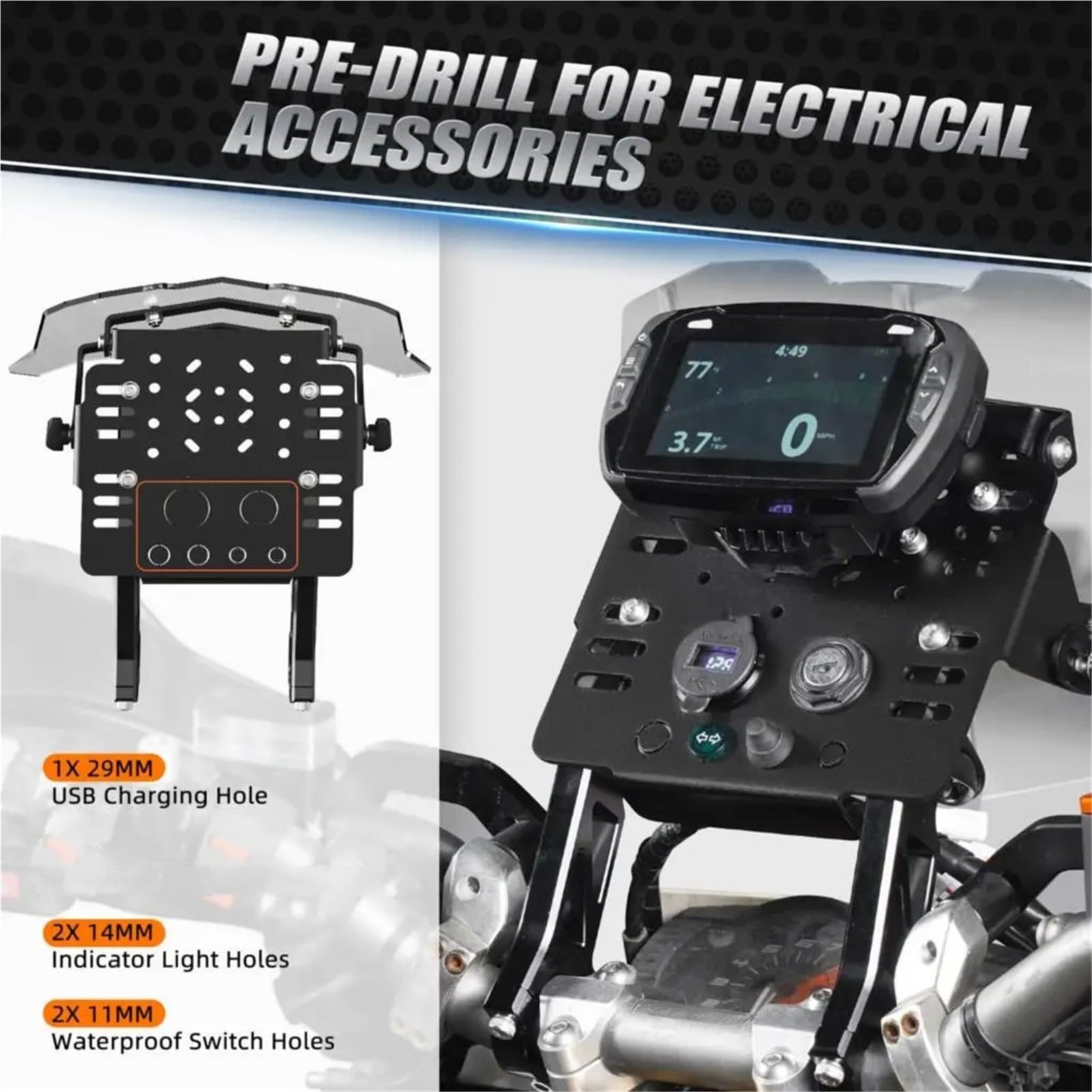 Support de Navigation de Moto pour YZ pour YZF pour WRF 125 250 450 Carénage De Support De Montage GPS
