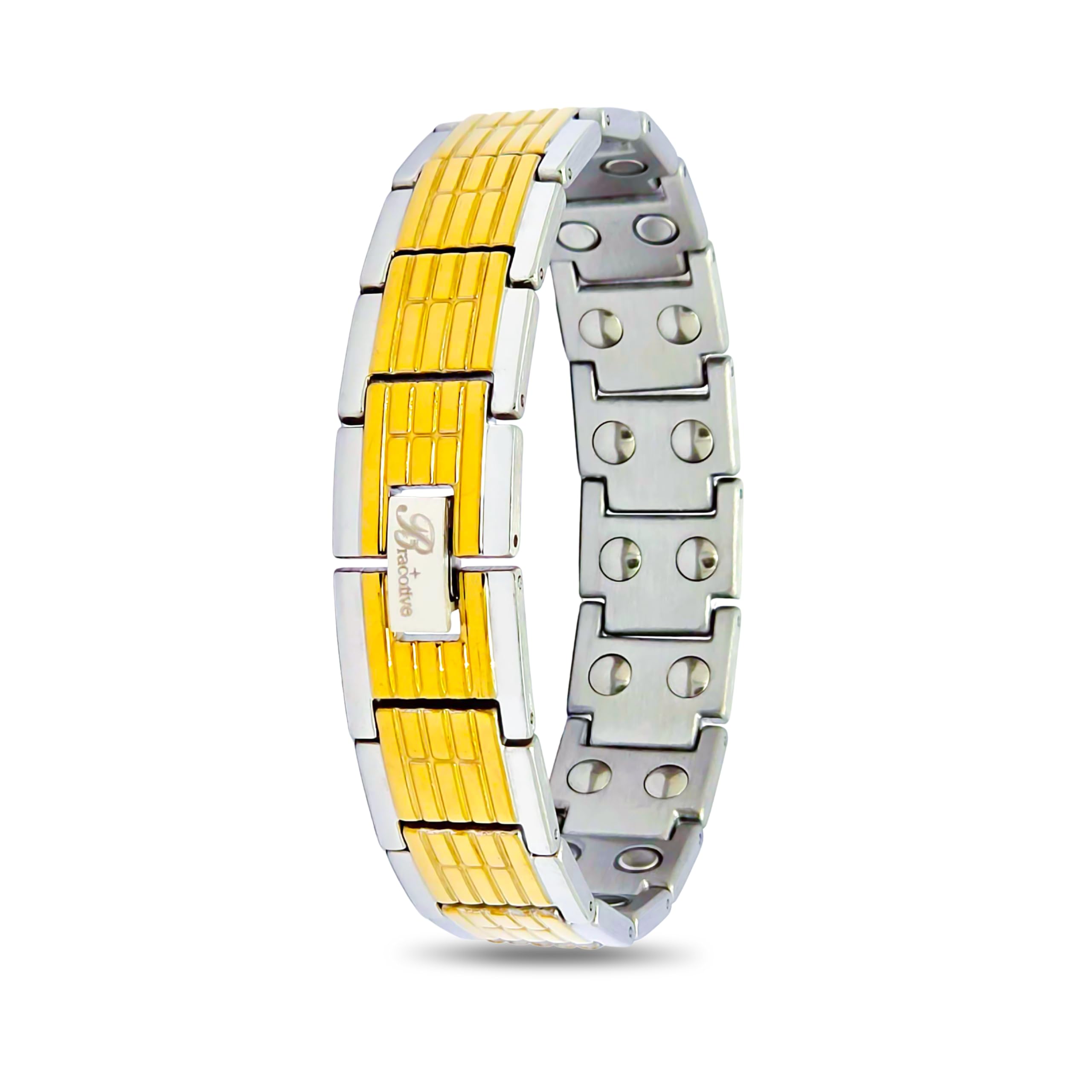 Bracotive® Bio Magnetic Bracelet For Men & Women | Blood Pressure Metal Chain | High Power Magnet | Maintain Energy Level And Stamina | Stress Relief | Magnetic Therapy