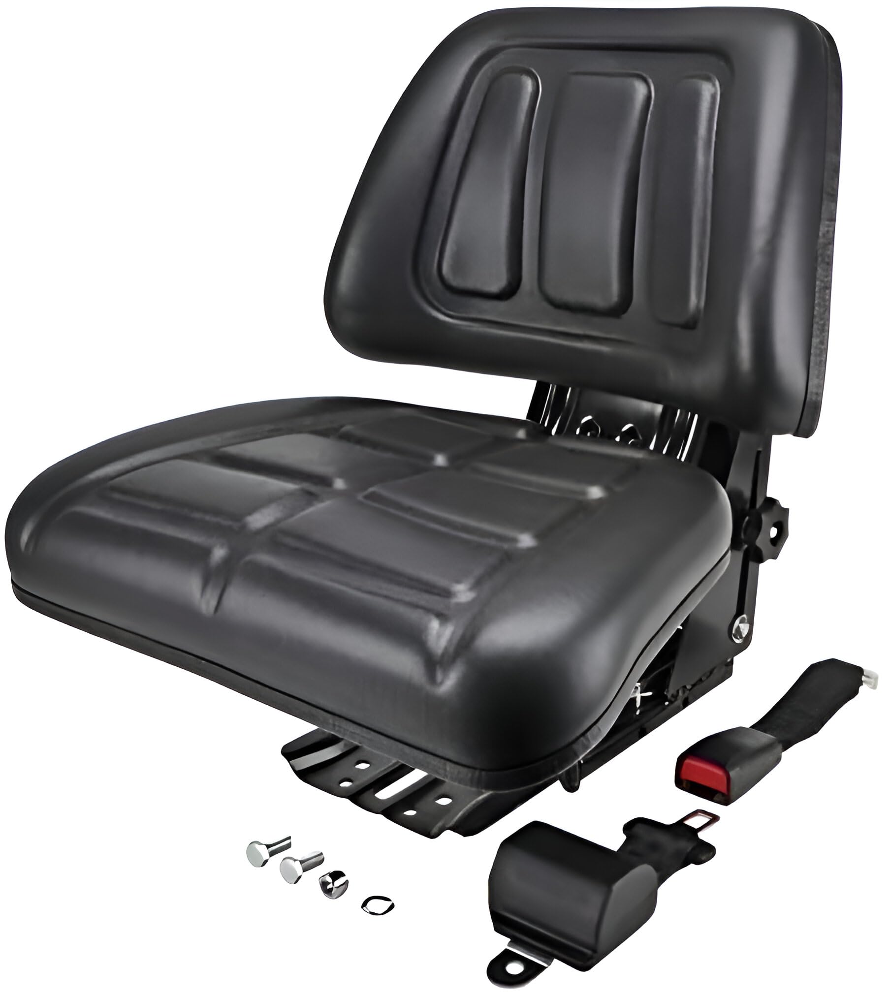 Sedile Universale Per Trattore E Carrello Elevatore, Regolabile In PVC E Acciaio, Con Braccioli E Schienale Ergonomico