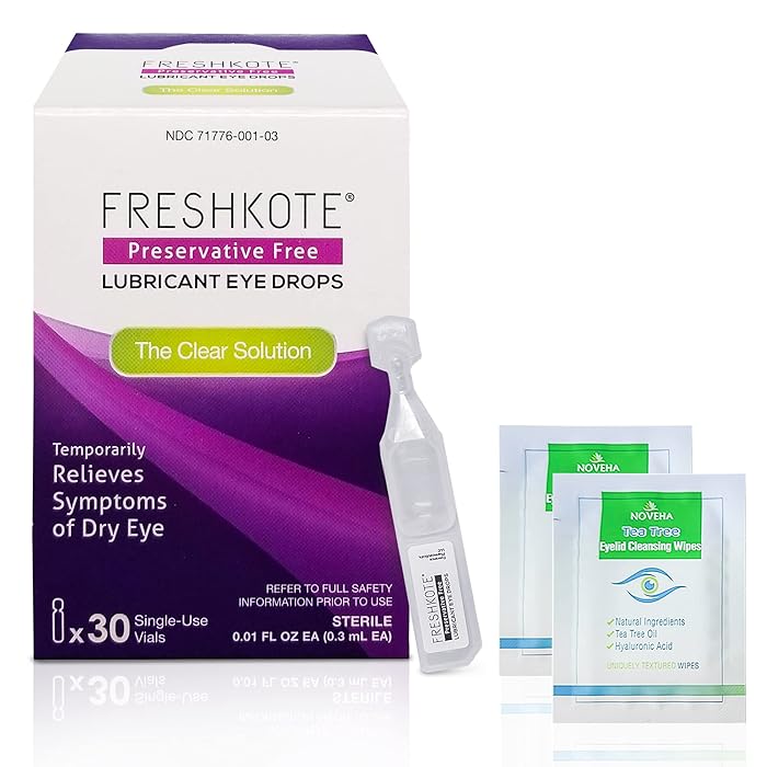 Buy FreshKote Preservative Free Lubricant Eye Drops 30 SingleUse Vials