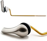 Vista 15 de Palanca de inodoro Qualihome negra - Palanca de descarga de inodoro de montaje frontal de color negro mate - Reemplazo universal - Diseño duradero