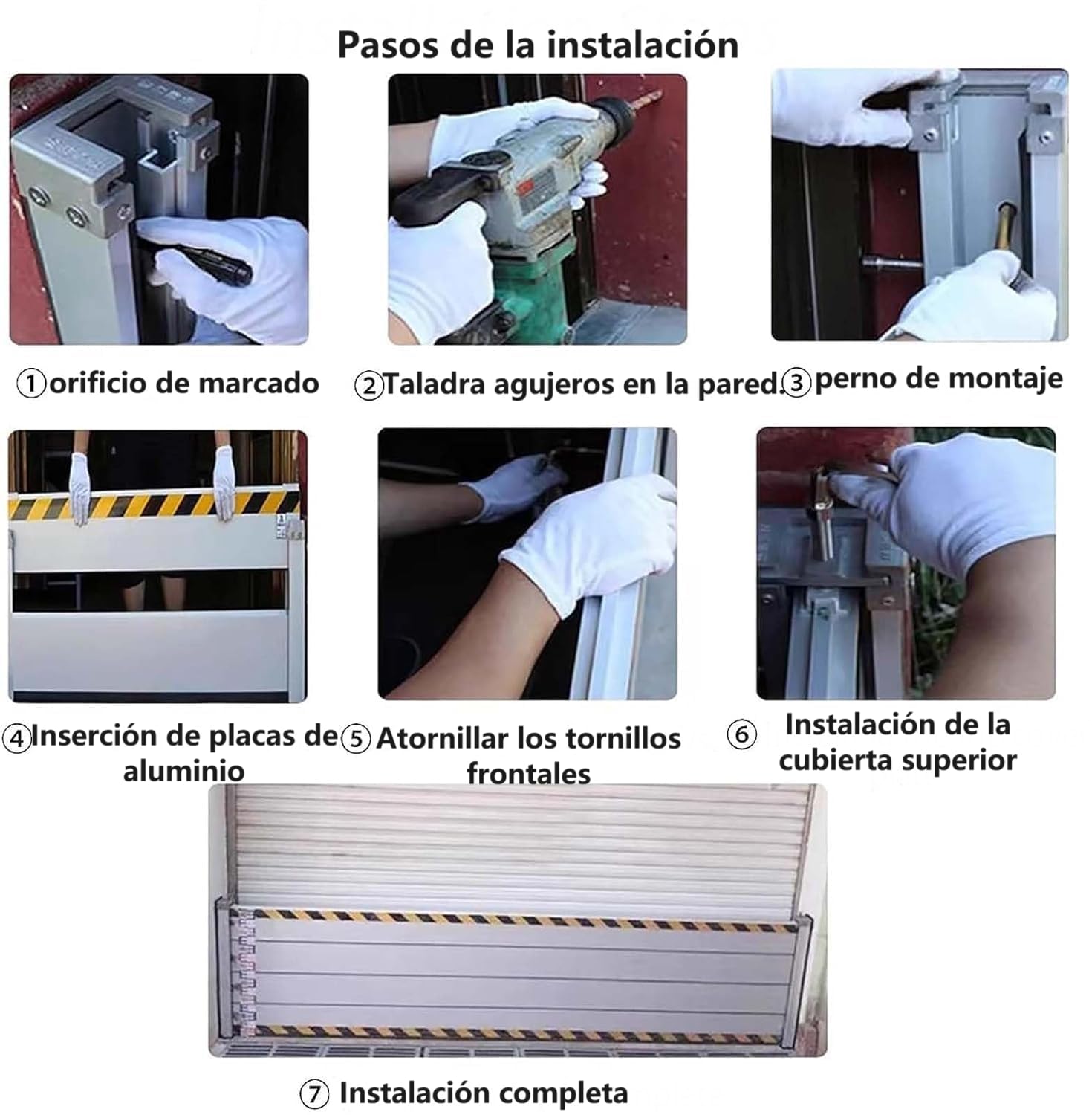 Aluminio Barrera contra inundaciones, Barrera anti inundaciones, Protección contra inundaciones de puertas, Puede utilizarse en garajes, fábricas, metros, entradas y salidas de viviendas (90 * 60cm)