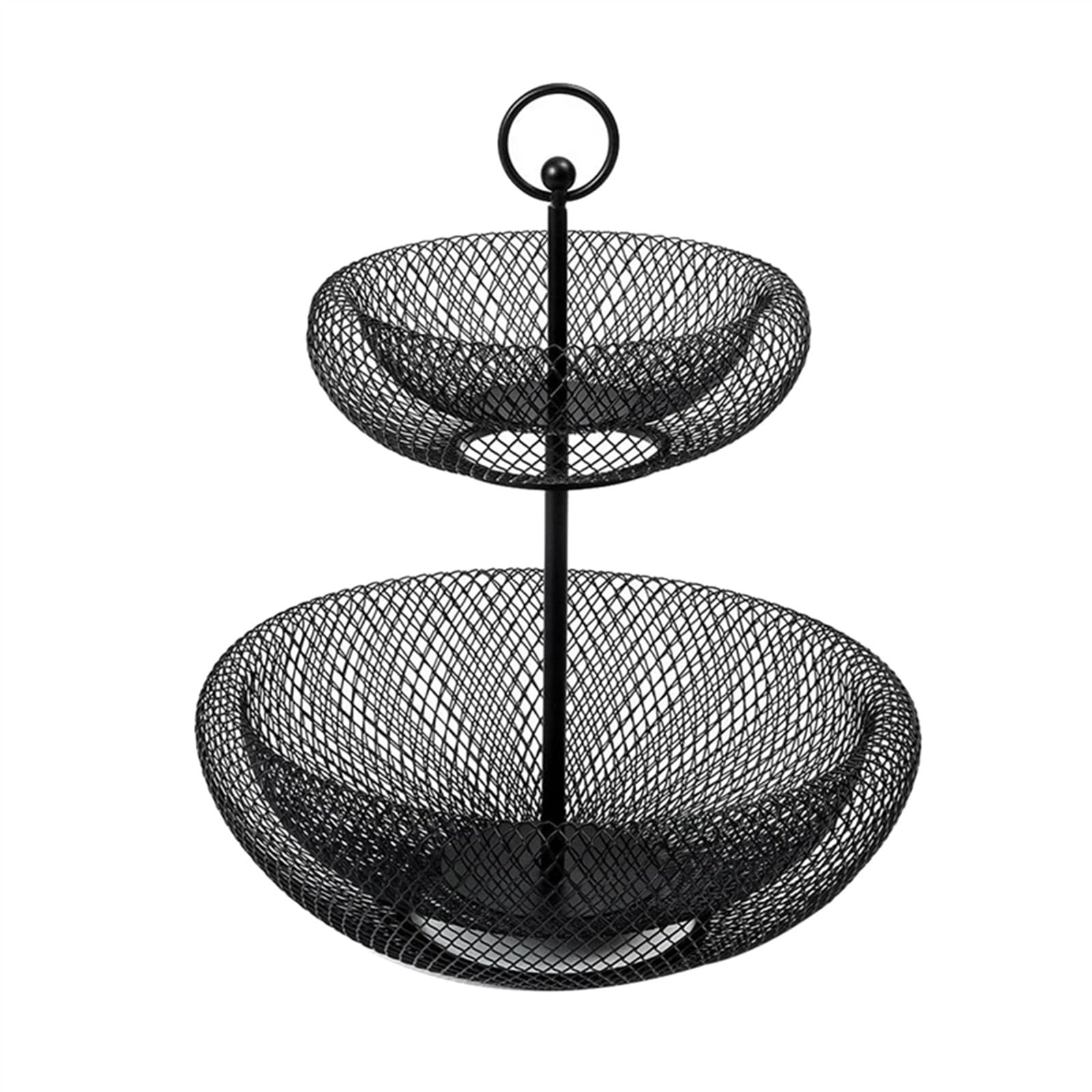 Fzl02068lm One Color Fruit Bowl 2-Tier Fruit Basket And Bowl - And Vegetable Storage, For Kitchen Counter, For Bread Onions Potatoes Veggies Produce Versatile