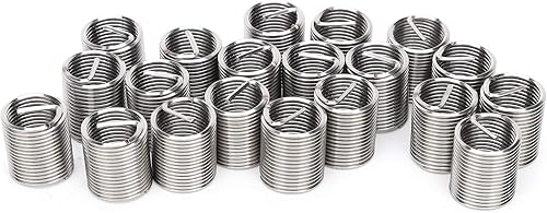 Miniatura 14 de Hilitand 20 piezas de insertos de hilo de alambre de rosca de la manga de rosca de reparación de buje de fijación de tornillo (2.5D)