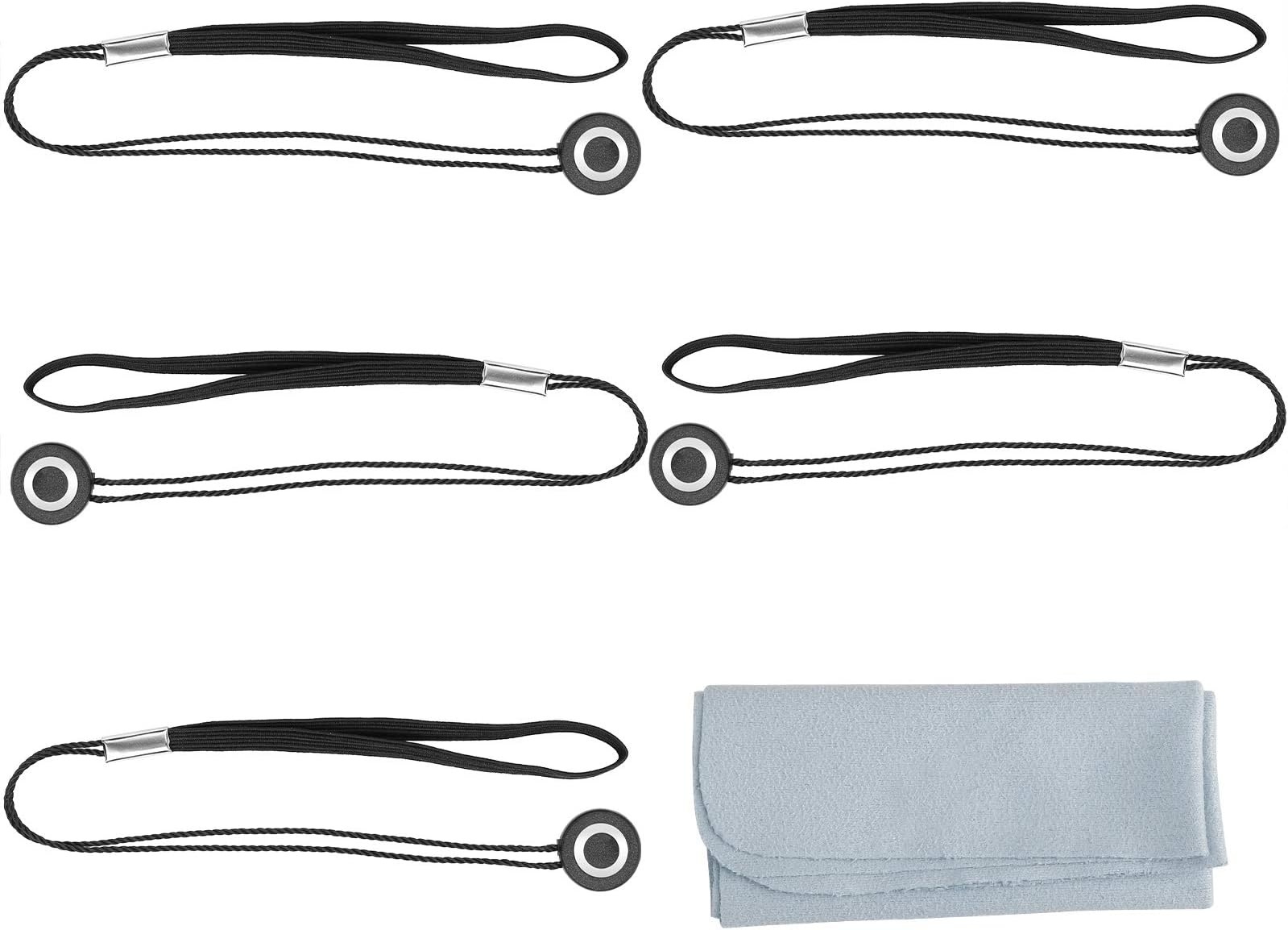 ChromLives 5 Pack Lens Cap Leash Lens Cap Keeper Holder Prevent Lens Cap Lost Compatible with DSLR Camera Canon/Nikon/Sony/Panasonic/Fujifilm Camera and More