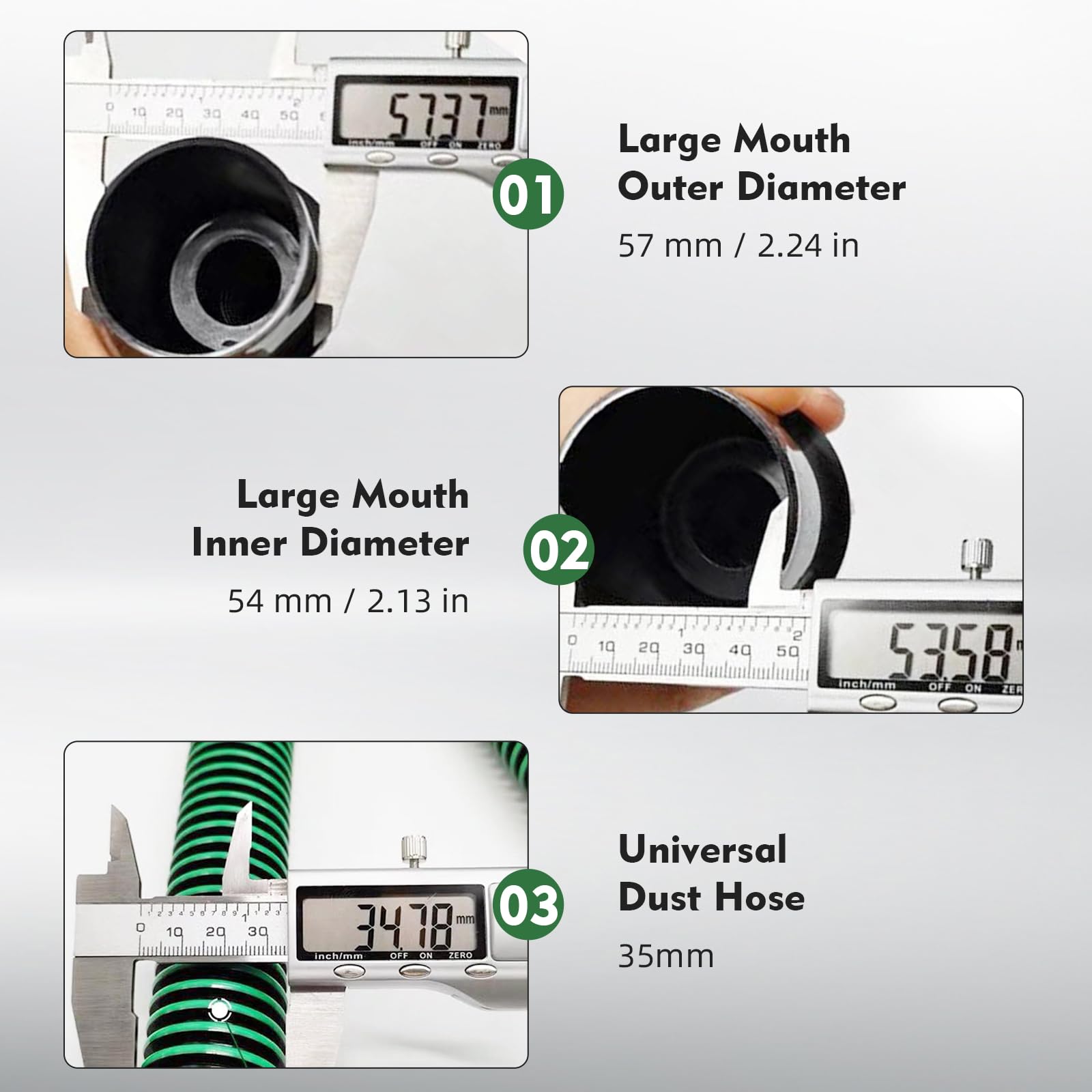 5 m Wąż Odkurzacza do Pyłu Kompatybilny z Festool CT 26/36/48, CT 15/25, CT Mini & CT Midi od 2019, D27 (Ø35 mm) Wąż do Szlifierek i Systemów Odkurzania
