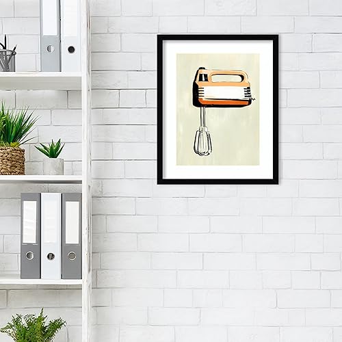 Miniatura 4 de Amanti Art Lienzo decorativo para pared enmarcado de 21 x 17 pulgadas, aparato de cocina retro III por Annie Warren, arte de pared de cocina,