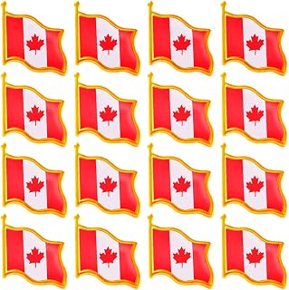 20/50/100 Pack Canada Flag Pin Canadian National Lapel pins Enamel Made of Metal Souvenir Men Women Patriotic