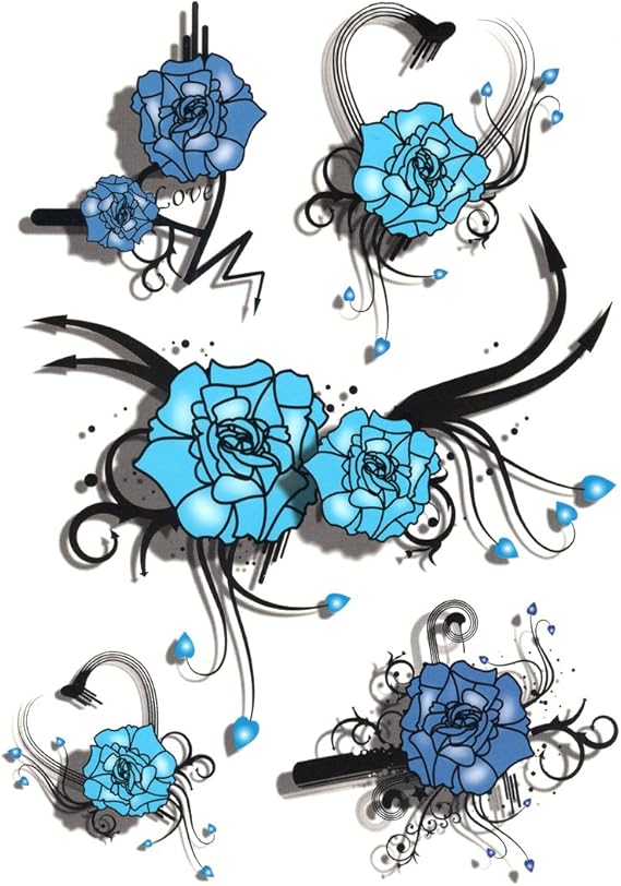 Amazon タトゥーシール 花 フラワー 3dカラーアート Gt 352 Tattoo Seal ボディシール フェイクタトゥー タトゥシール刺青 トライバル ボディアート ボディジュエリー タトゥーシール 通販