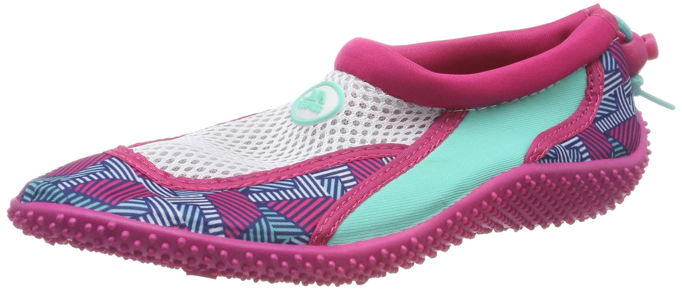 Kids Aqua Shoes Squidette - Stretch Fabric, Breathable Mesh, Lightweight Slip-On Design, Drawstring Fastenings, Anti-Slip Rubber Sole