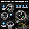 Joautrial Military Smart Watch for Men with GPS, 1.43" AMOLED Bluetooth Call, LED Flashlight, Rugged Tactical Watch for Android iOS, 3ATM Waterproof Fitness Tracker with Heart Rate Pedometer 7