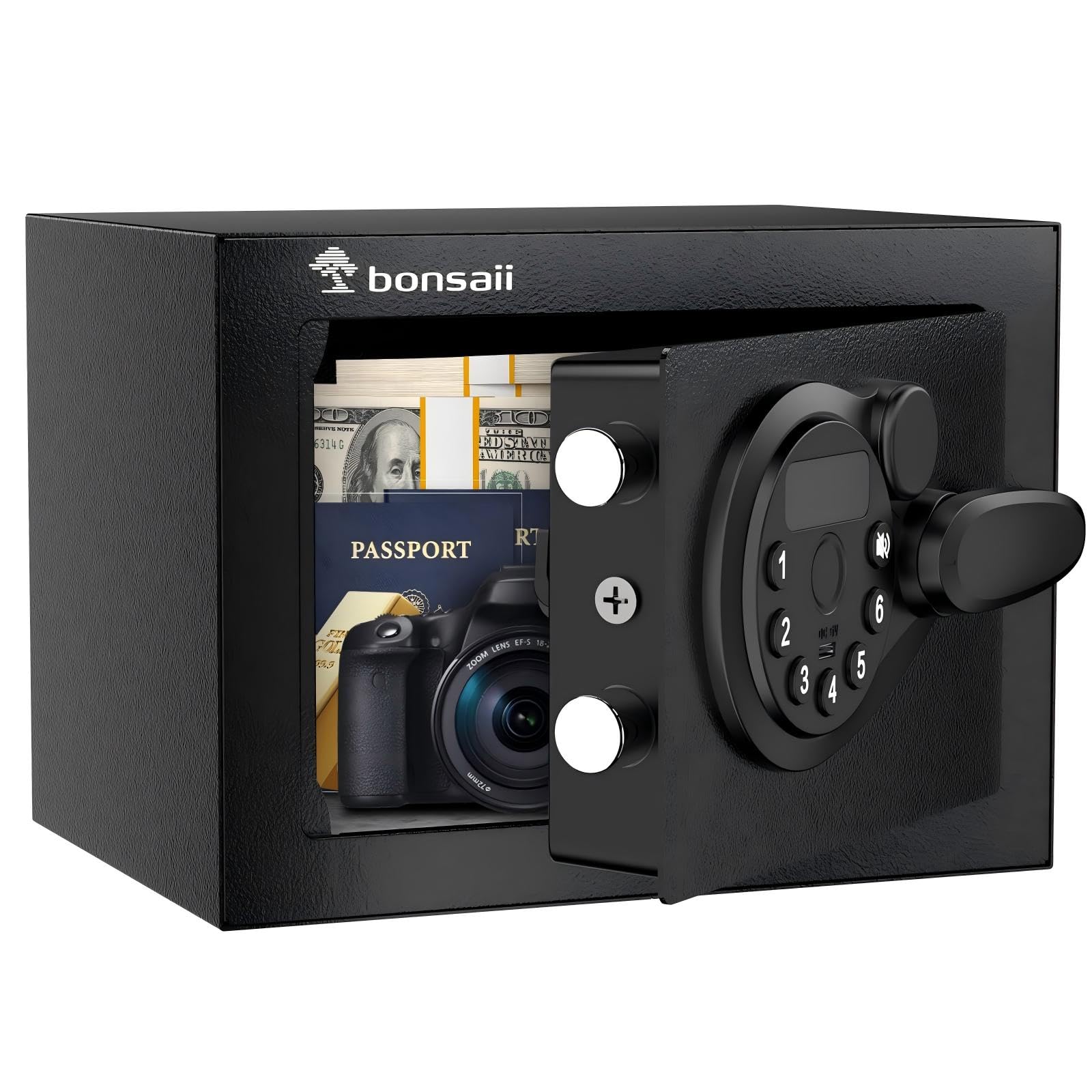 Bonsaii 6.6-Litre Small Safe Box with Electronic Keypad, New Version