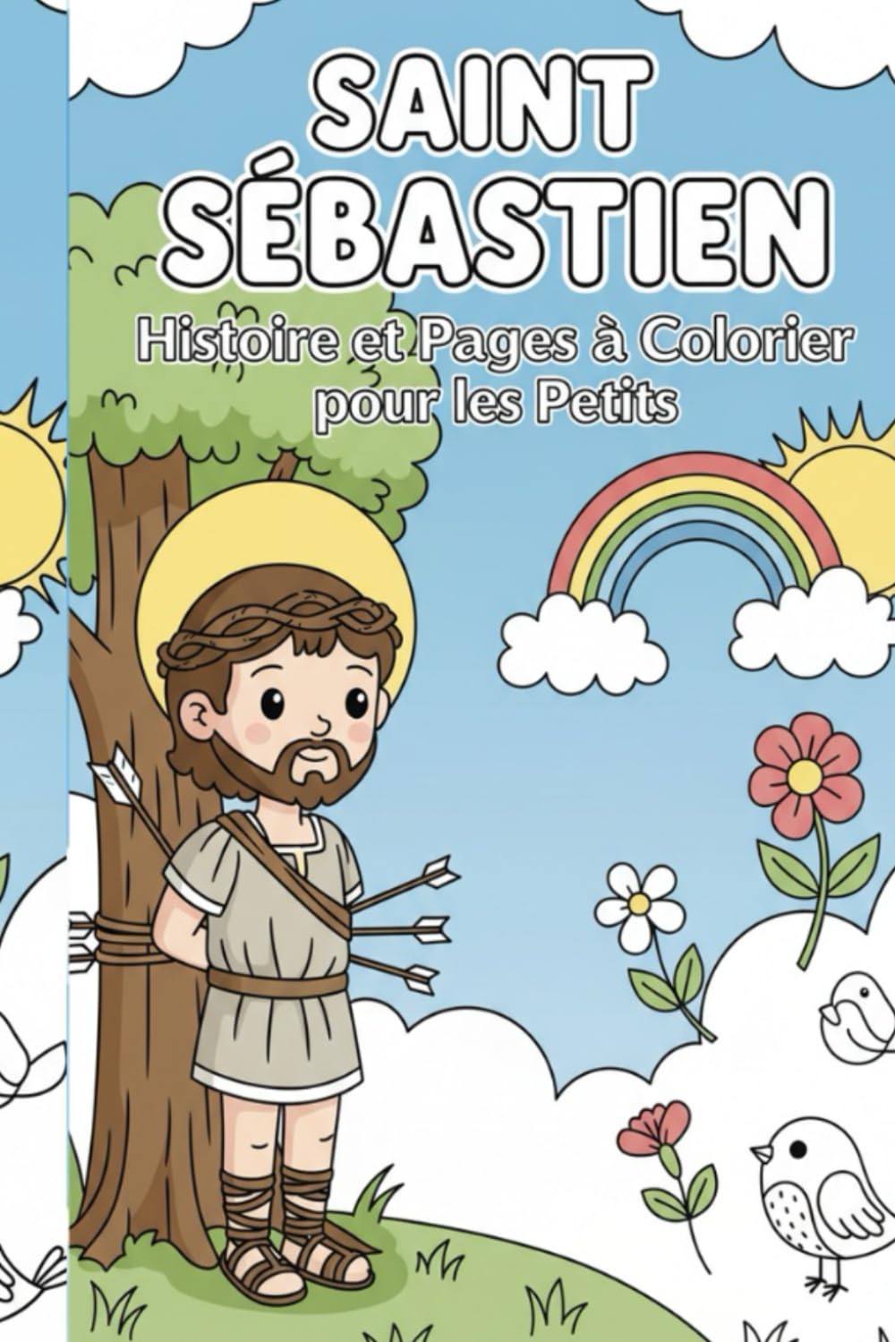 Sébastien, le soldat au grand cœur: Un livre de 25 coloriages avec l'histoire de Saint Sébastien adaptée pour les enfants (Dès 6-7 ans)
