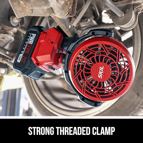 Miniatura 5 de Skil 12V/20V Brushless 4 in. Clamp Fan, Tool Only- FN0400D-00, One Size, Red
