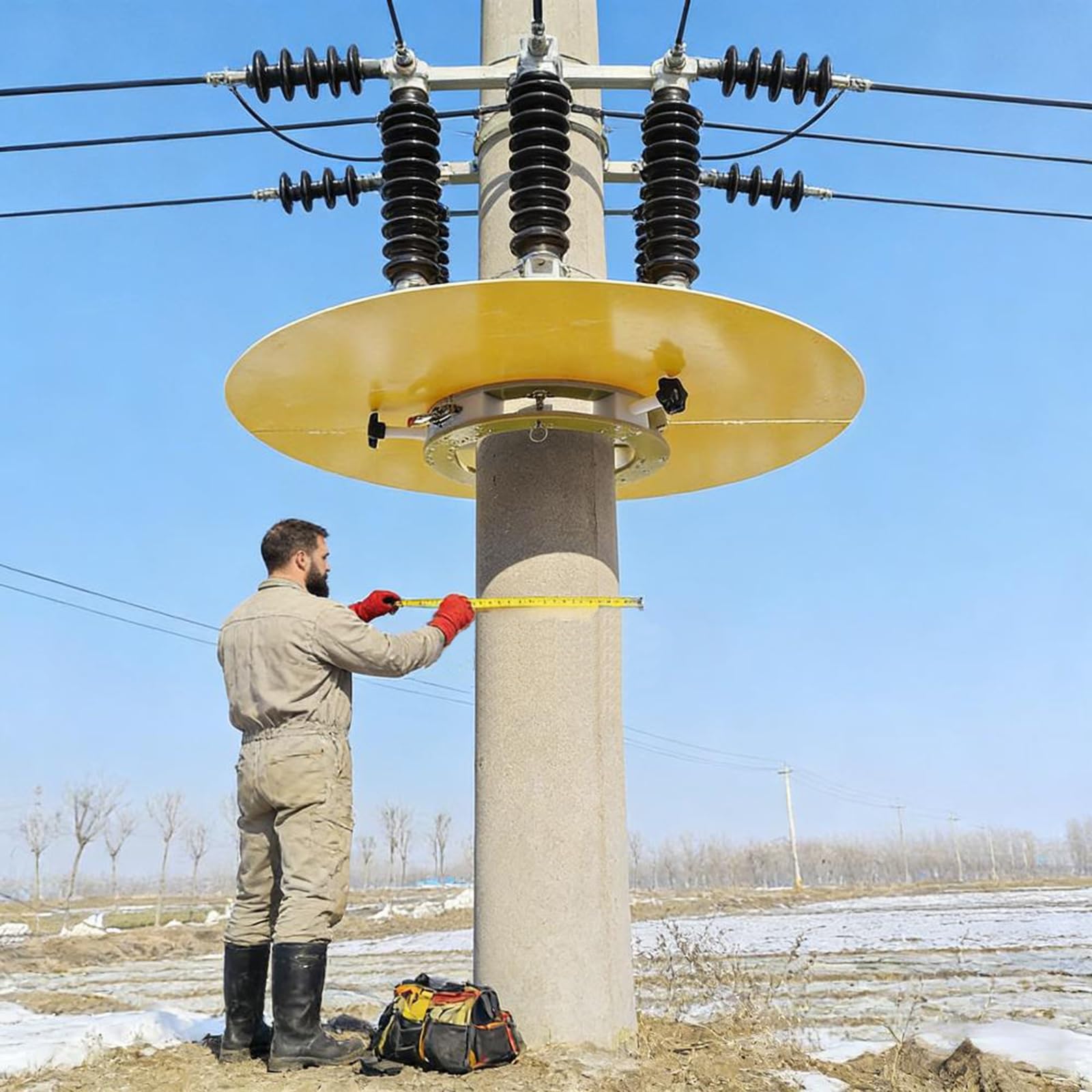 Panel de resina epoxi y barrera aislante de 10 KV con tamaño ajustable