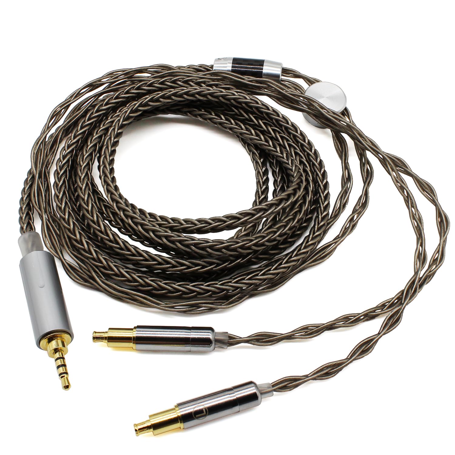 Youkamoo 2.5mm Balanced 8 Core Silver Plated Braided Headphone Replacement Upgrade Cable Compatible for ATH-MSR7b SR9 ATH-ESW990H ES770H ATH-ADX5000 AP2000 A2DC