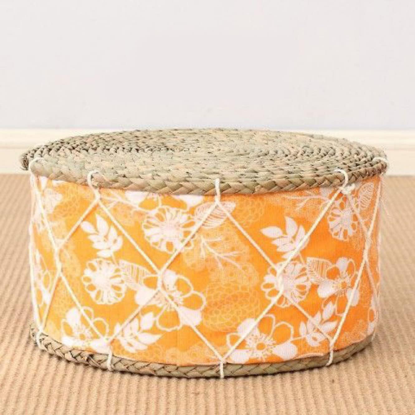 [DLAWF] 直径 40cm 大きい フロアクッション 座布団 座禅を組む おしゃれ クッション ラウンドクッション 綿の麻 イン