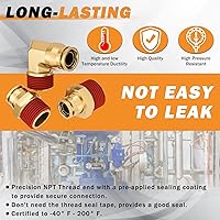 Vista 4 de Juego de 34 piezas de accesorios de línea de freno de aire de latón DOT 1/4" 3/8" 1/2" accesorios de línea de aire de conexión rápida accesorios