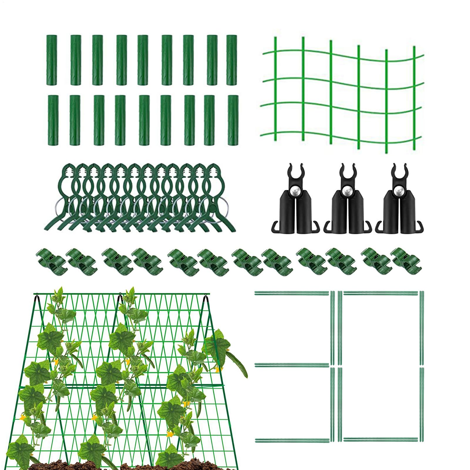 Treillis pour plantes grimpantes en plein air avec boucles de croissance