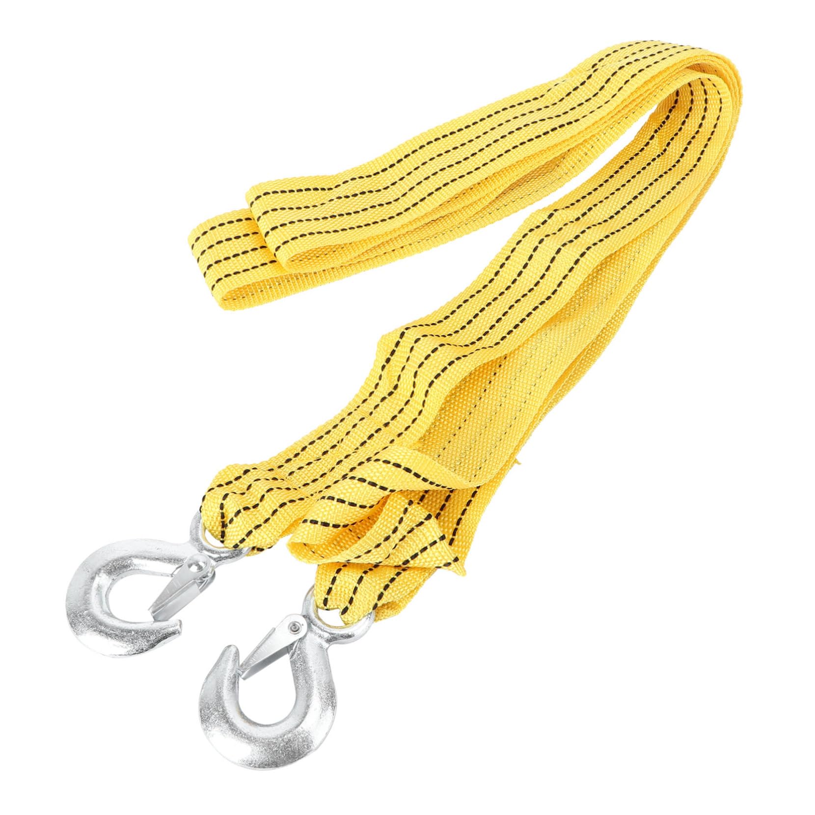 MAGICLULU 1Set Heavy Duty Towing Strap Tow Rope with Reflective Design Sturdy Shackle Hook for Car and Truck Towing and Luggage Support