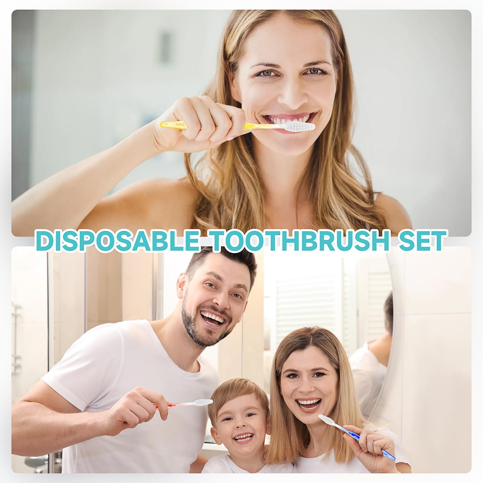 150 cepillos de dientes desechables con pasta de dientes, cepillos de dientes de viaje empaquetados individualmente, para viajes o excursiones, huéspedes de hoteles, residencias para personas sin