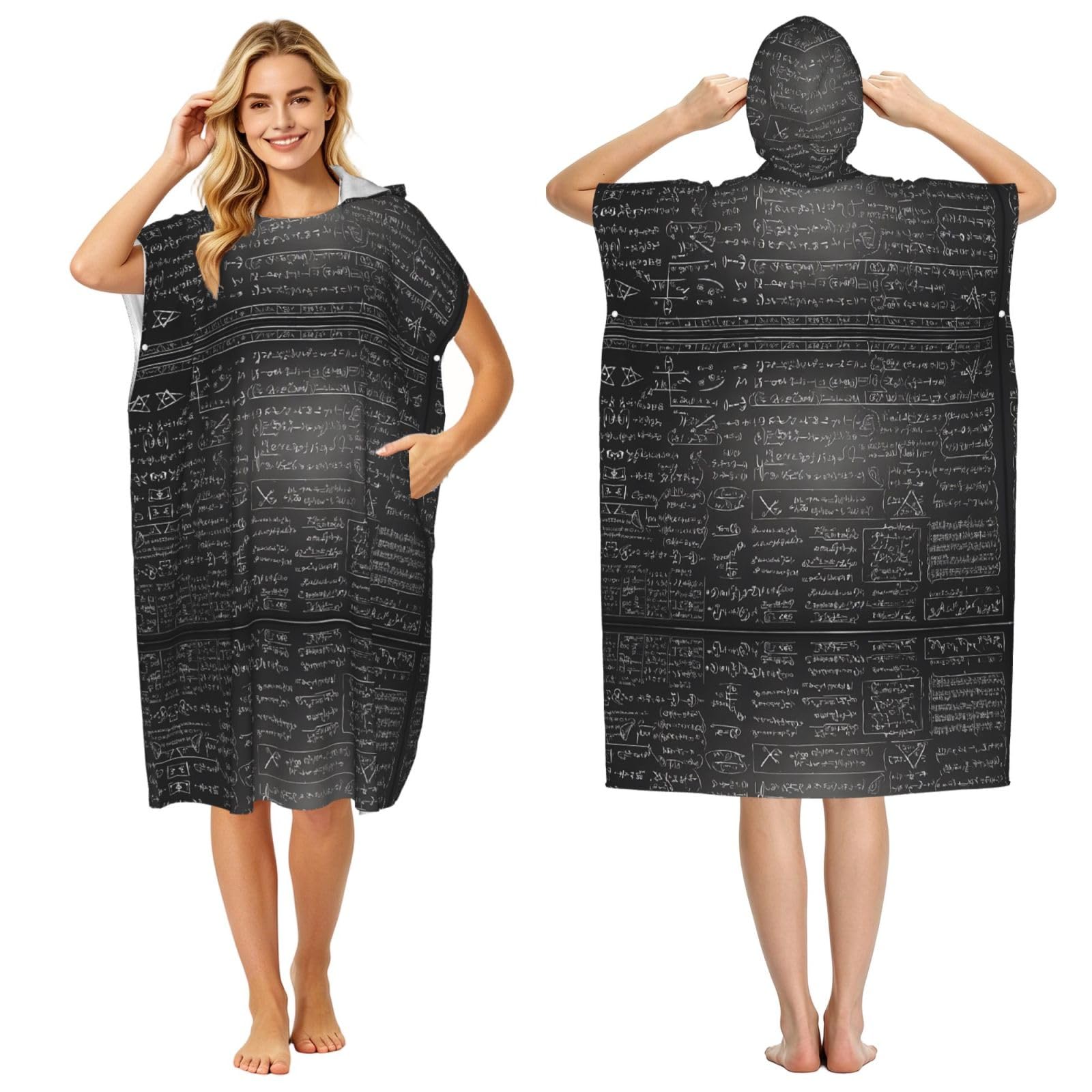Poncho microfibre à capuche séchage rapide pour surf et natation