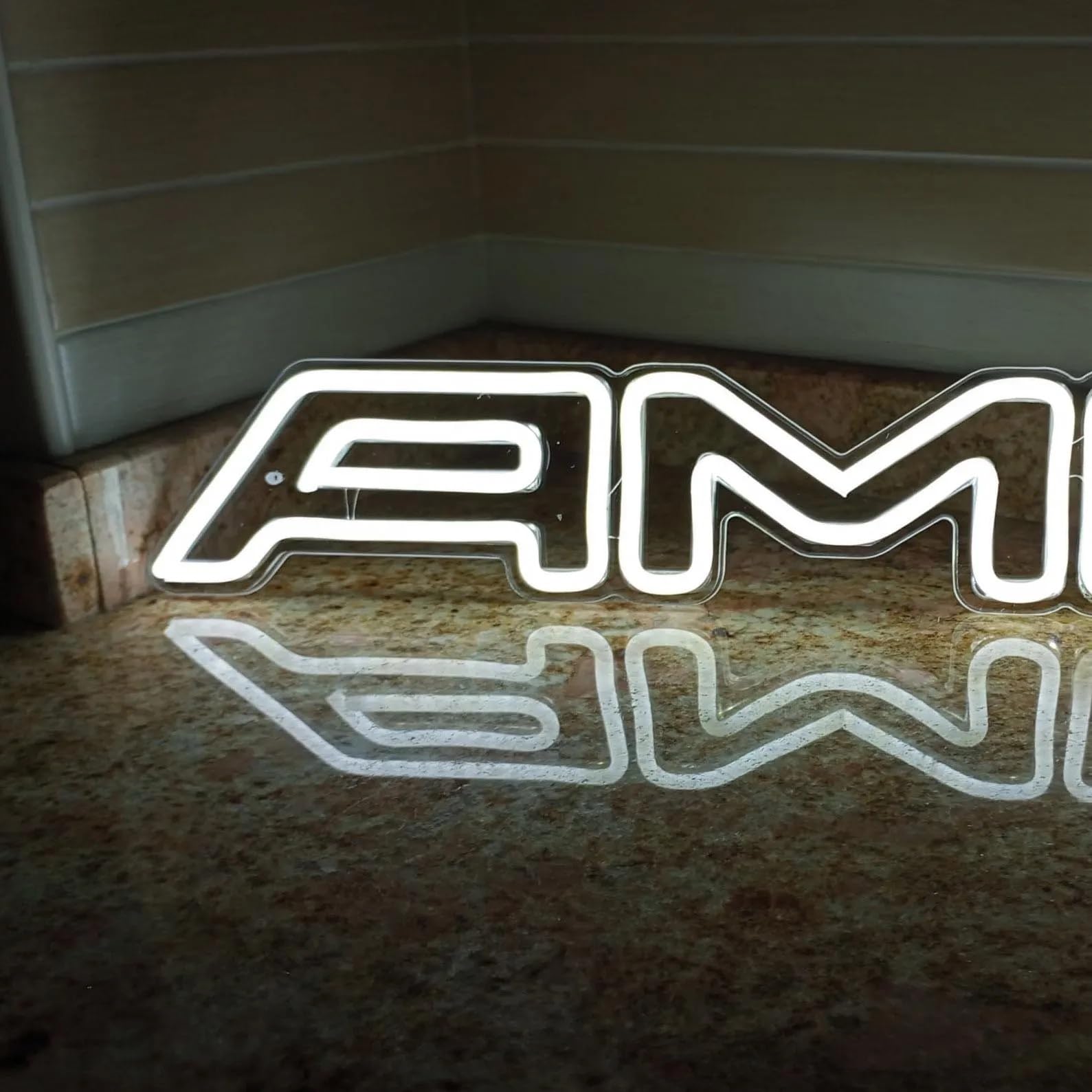 Cartel para coches para hombre y mujeres merce, mercedes iluminado en neon led one man amg engine