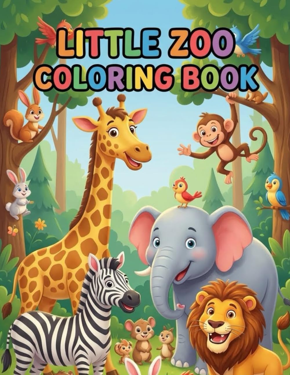 Little Zoo Coloring Book