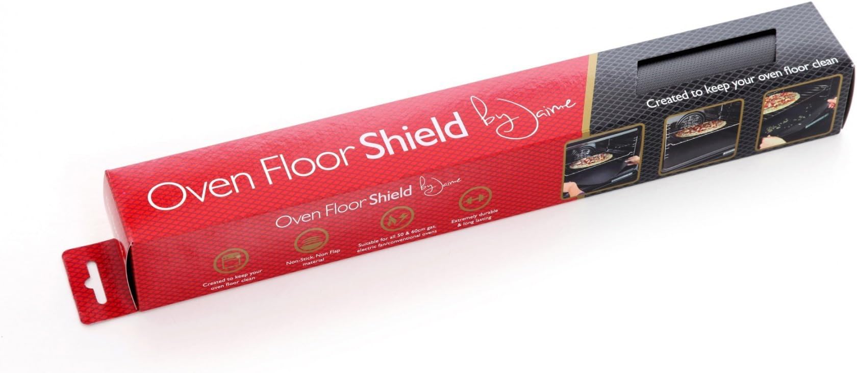 By Jaime Oven Floor Shield/Protector, Silicone, Gray, 0.1 x 43.5 x 43.5 cm