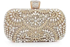 Womens Crystal Bridal Wedding Handbag - Crystal Purses for Women