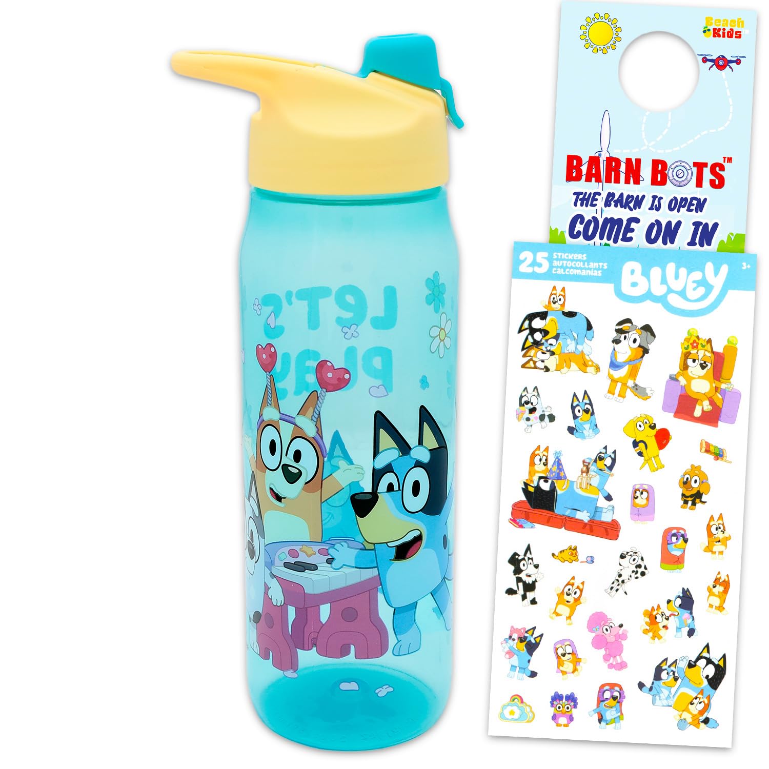 Bluey Water Bottle Bundle - School Supplies Set with 20 Oz Drinking Cup Plus Stickers More and Bingo