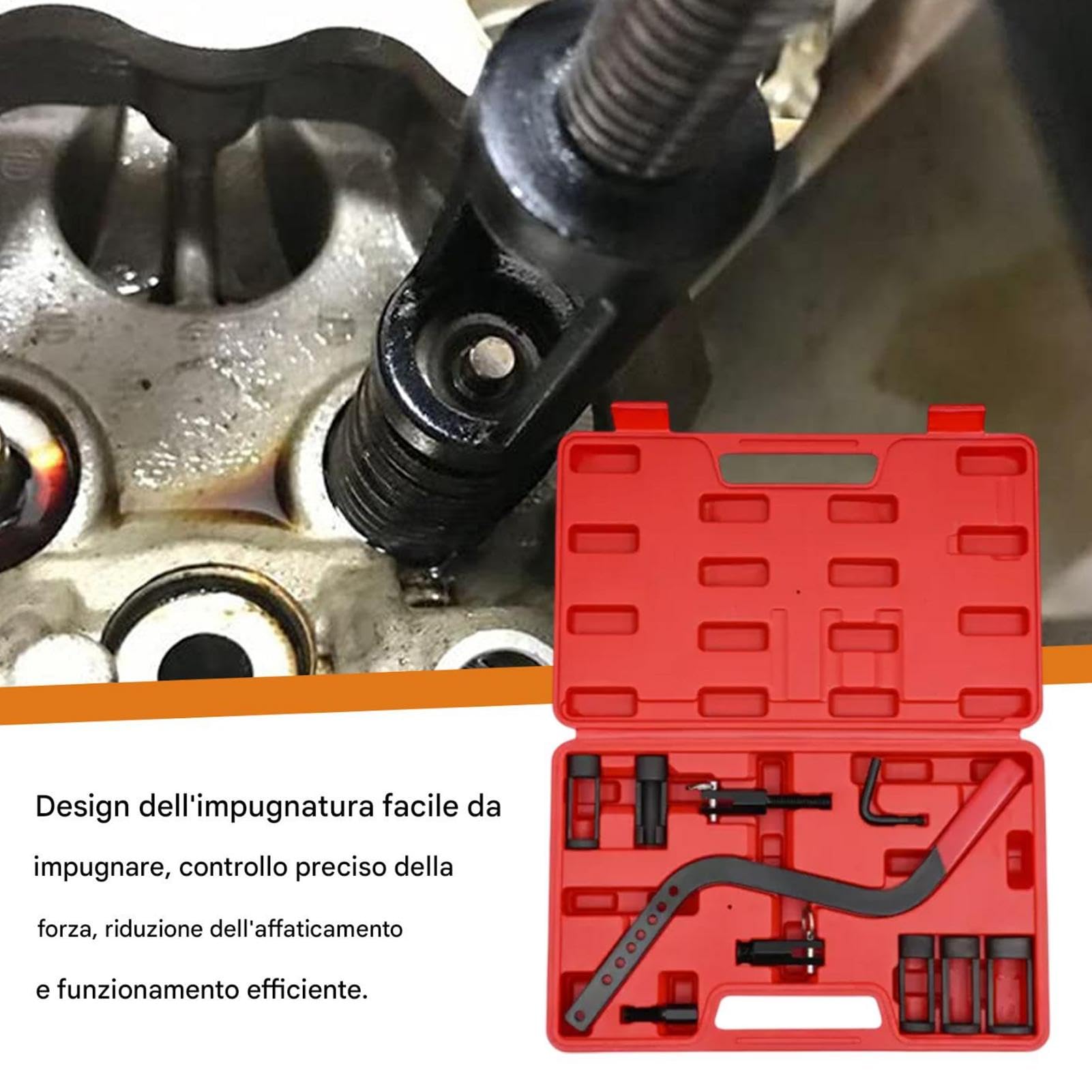Kit compressore a molla, kit compressore a molla bobina Strumento di | Attrezzatura per veicoli a pinza Kit di installatore di motori piccoli per la maggior parte 'auto