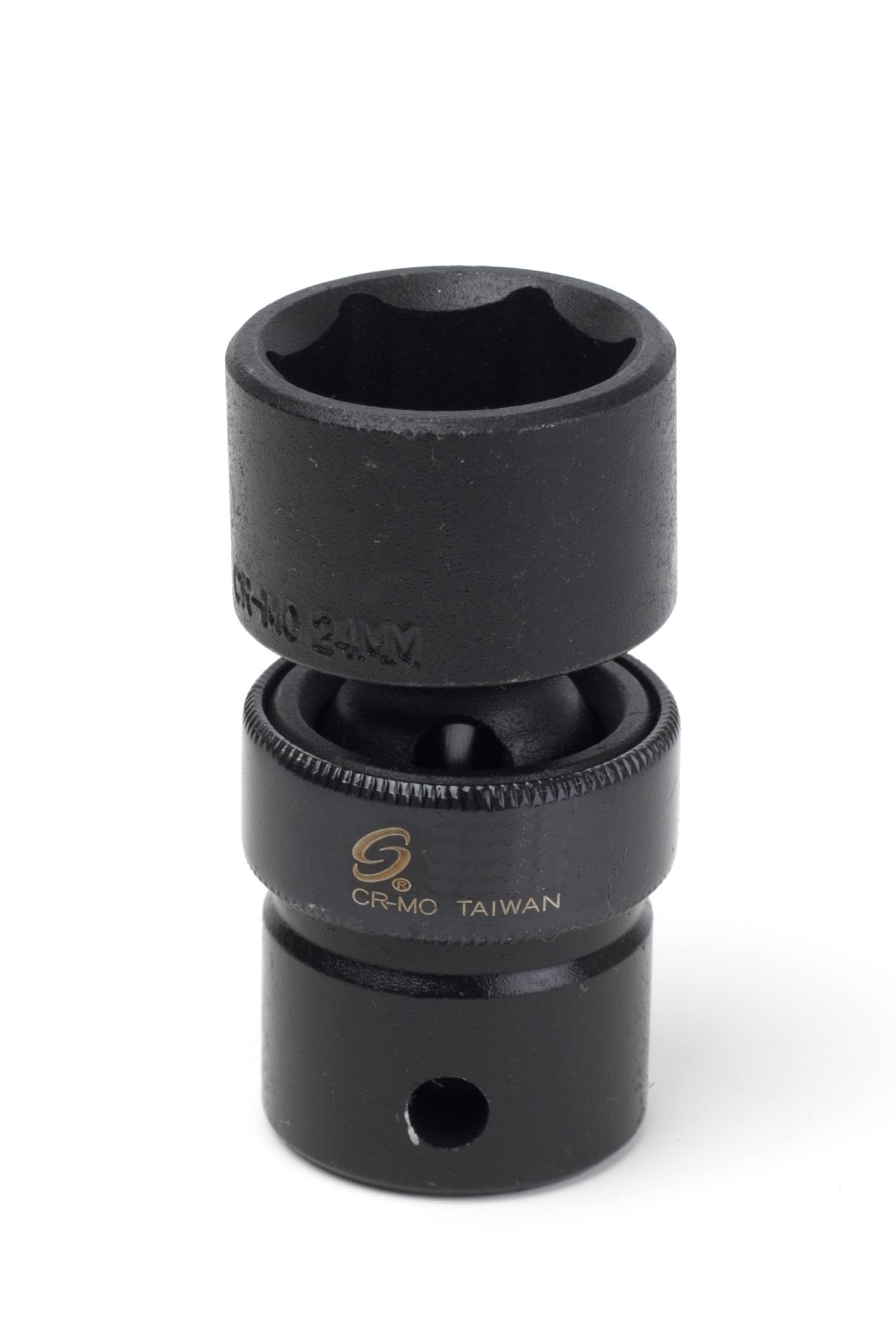 Sunex 224um 1/2-Inch Drive 24-mm Universal Impact Socket, Black