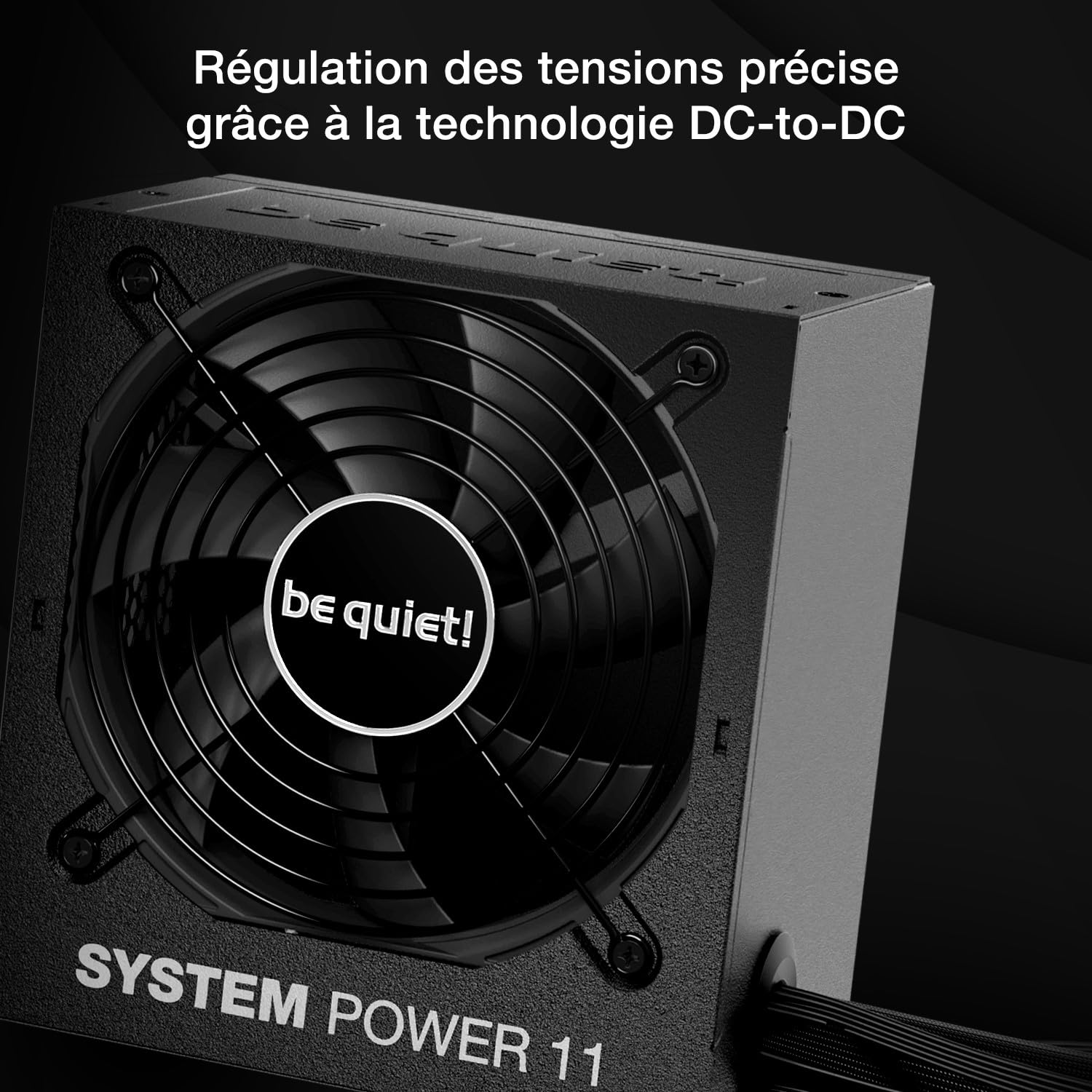 be quiet! System Power 11 650W Bloc d’Alimentation, Alimentation ATX 3.1, Compatible avec Les Cartes Graphiques PCIe 5.1, Ventilateur Silencieux Thermo-régulé 120 mm, Solide Mono Rail 12 V