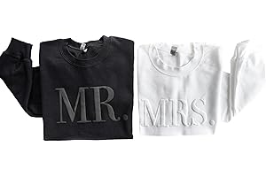 Up2ournecksinfabric- Mrs and Mr Sweatshirt - Honeymoon Outfit