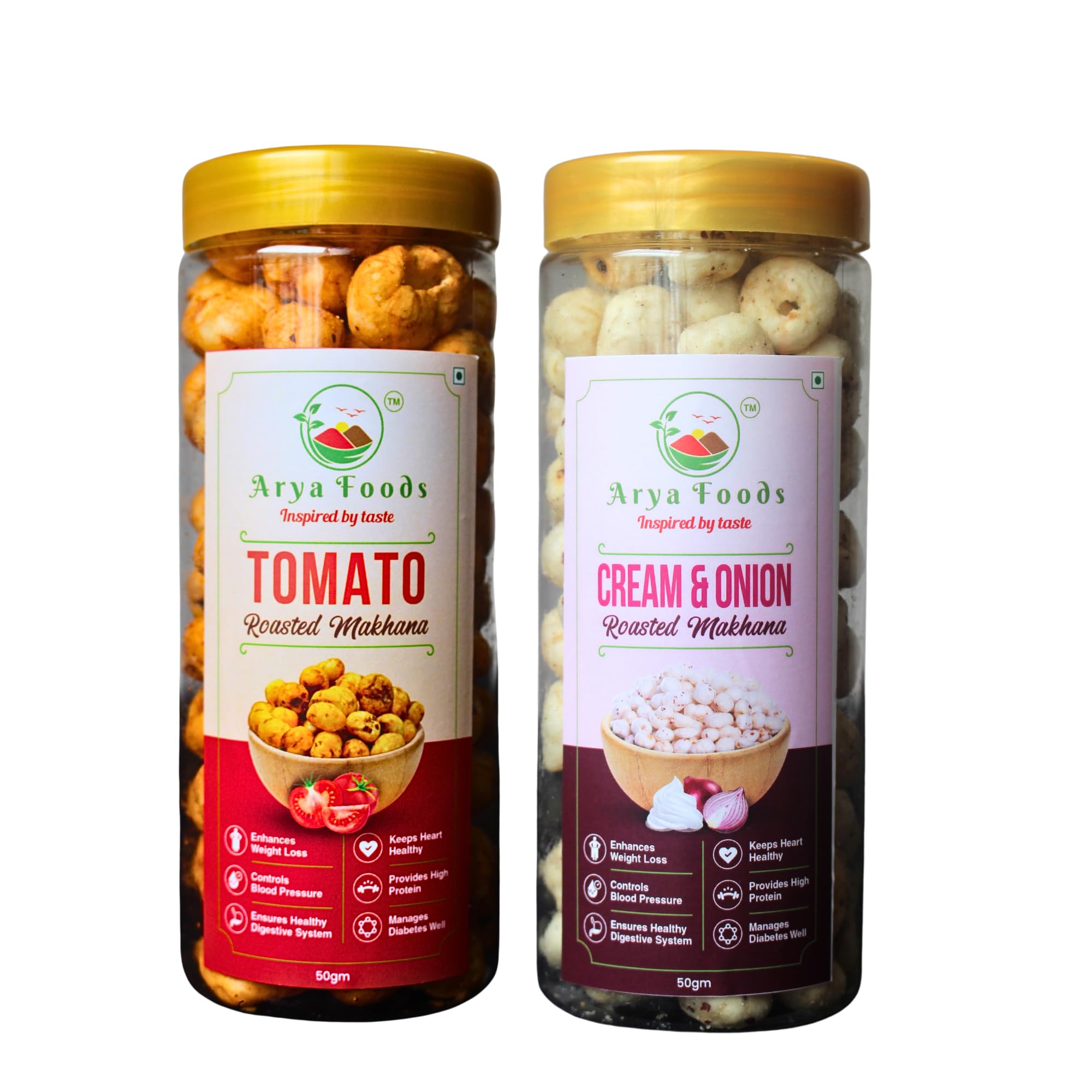Makhana Magic Pack – Cream & Onion Makhana 50g and Tomato Makhana 50g | Healthy Gluten-Free Snack | Arya Foods | High Protein | Low Calorie | Lotus Seeds | Combo Pack | Pack of 2 | 2 x 50g (B0CR3SP26Y) Amazon Price History, Amazon Price Tracker