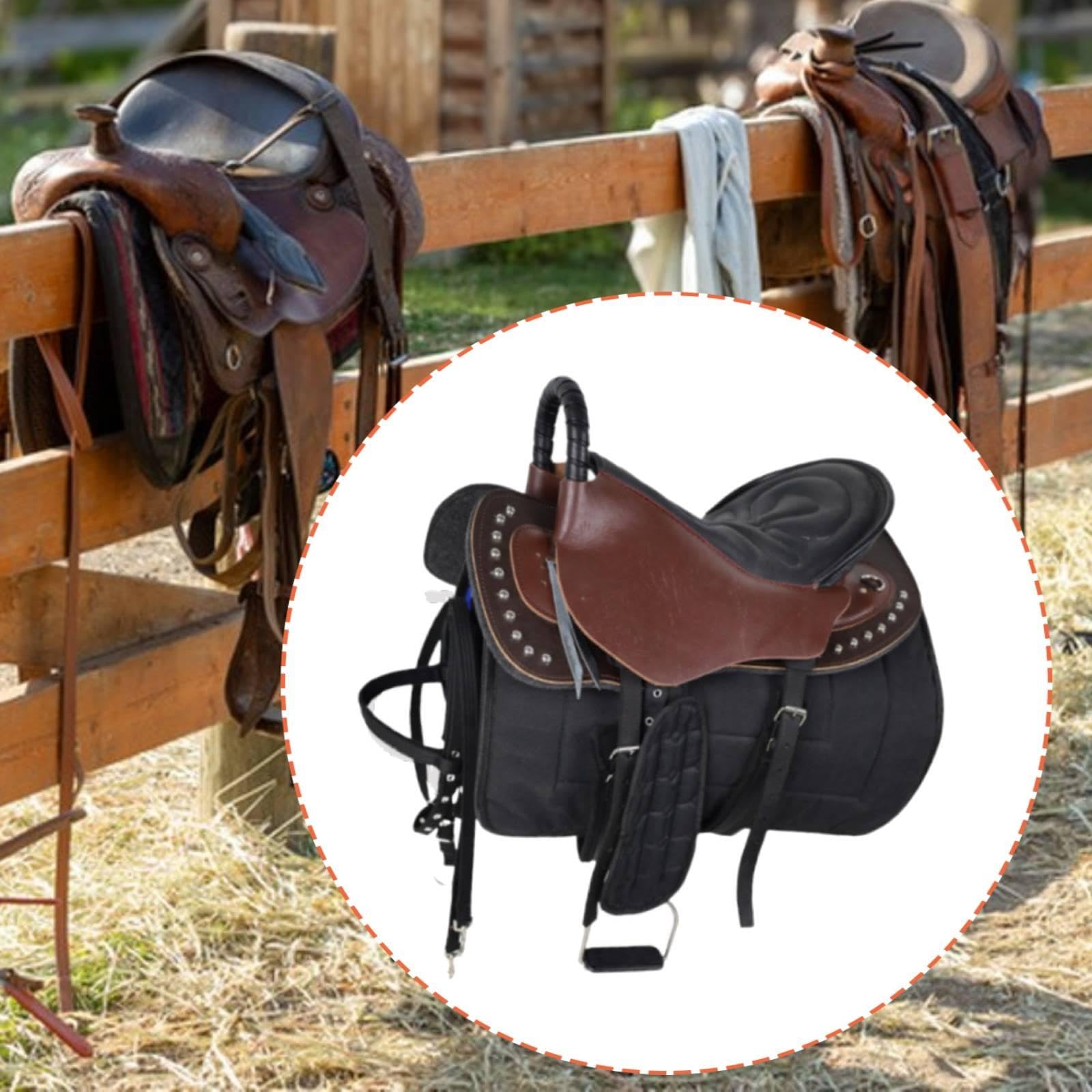 Juego de Silla de Montar para Caballo, Equipo Ecuestre, Protección, Absorción de Impactos, Cojín para Asiento de Equitación