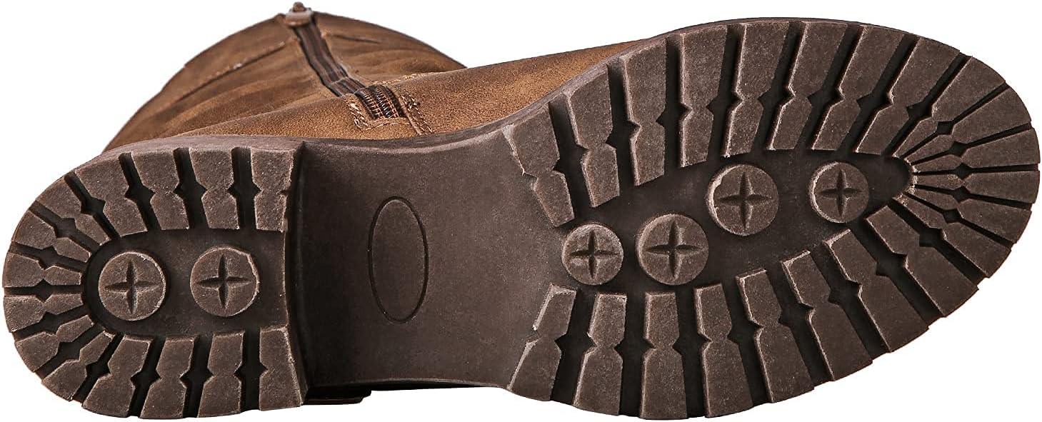 GLOBALWIN Women's Chunky Low Heels Boots Knee High Boots For Women - Image 6