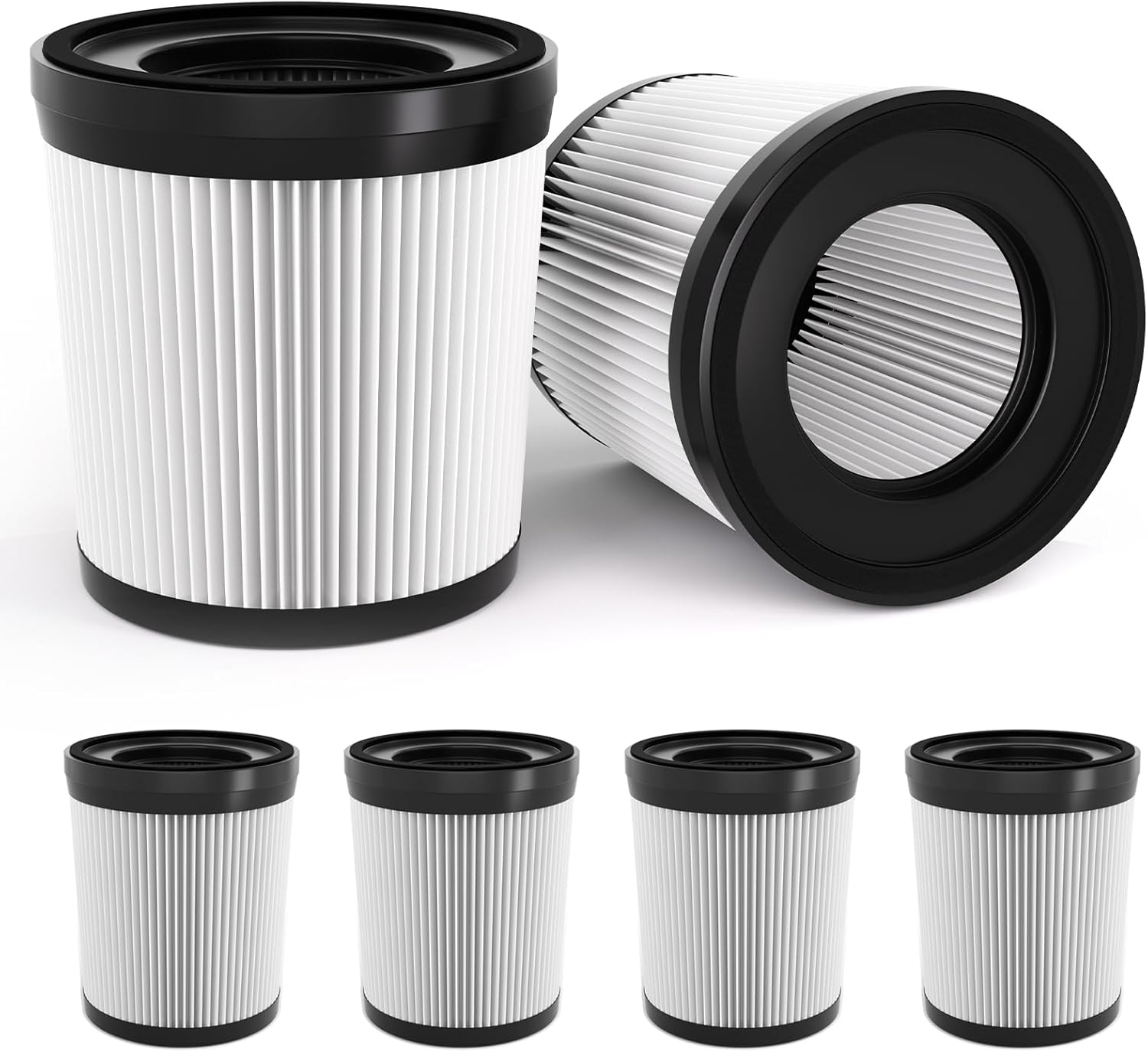 Leemone Filter Replacement Compatiable with Fabuletta FSV101 & FSV001, Lubluelu 202, Girnoor G160 & G165 Cordless Vacuum Cleaners, 6 Pack