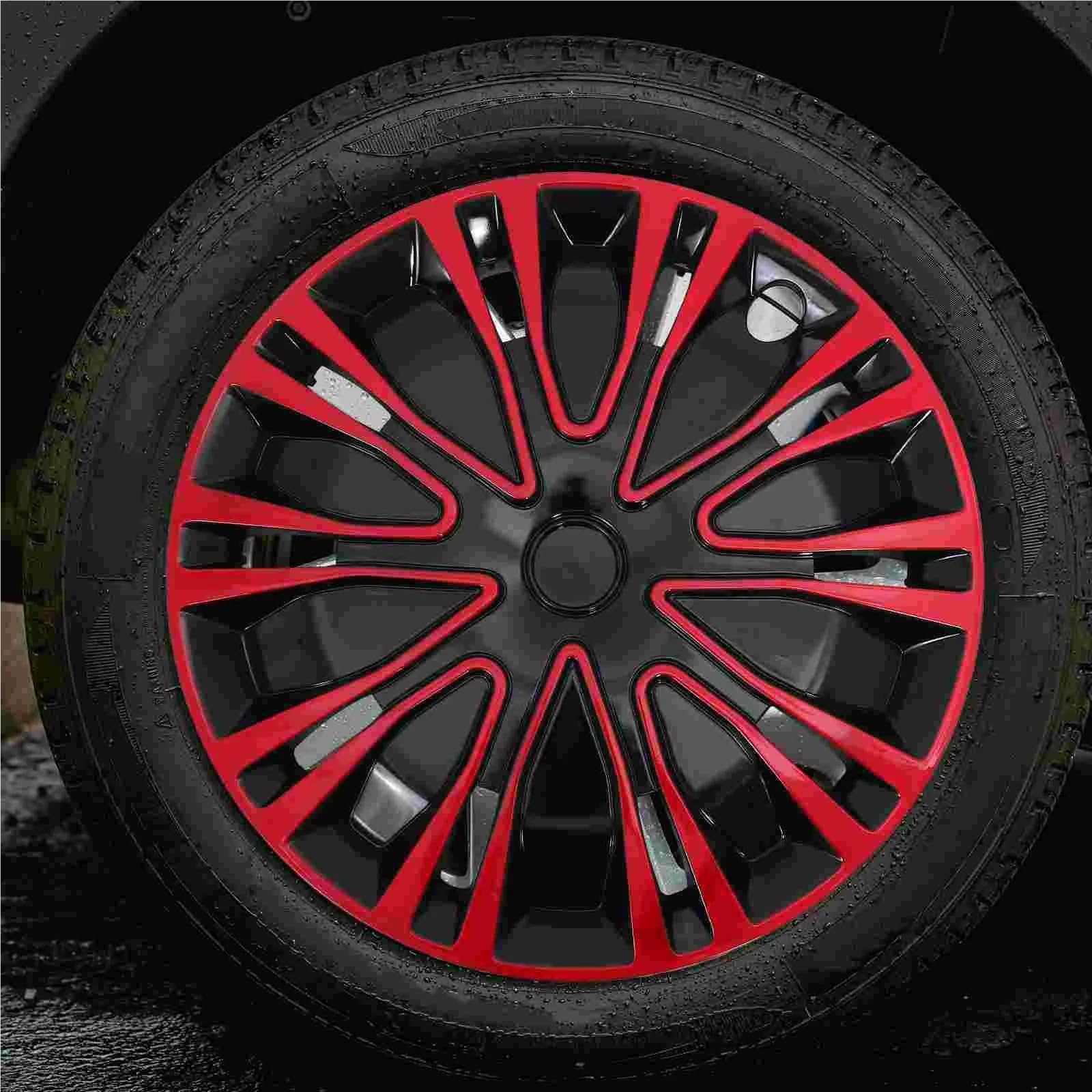 Tapacubos de Repuesto for tapacubos Rueda Coche(Gloss Black)