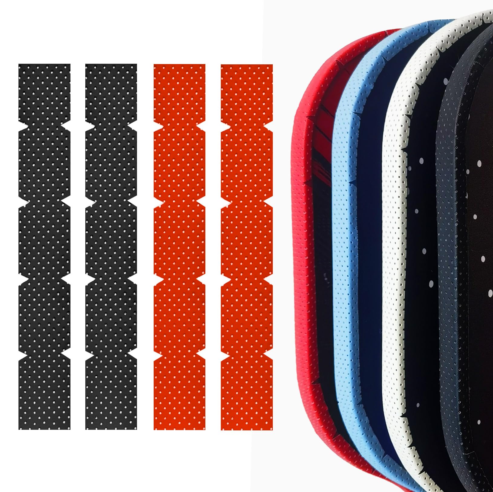 Pickleball Paddle Edge Guard Tape - Protect and Enhance Your Pickleball Paddle with Court Tape,4pcs Pickleball Edge Guard Tape,20/23/26mm Width Protective Tapes