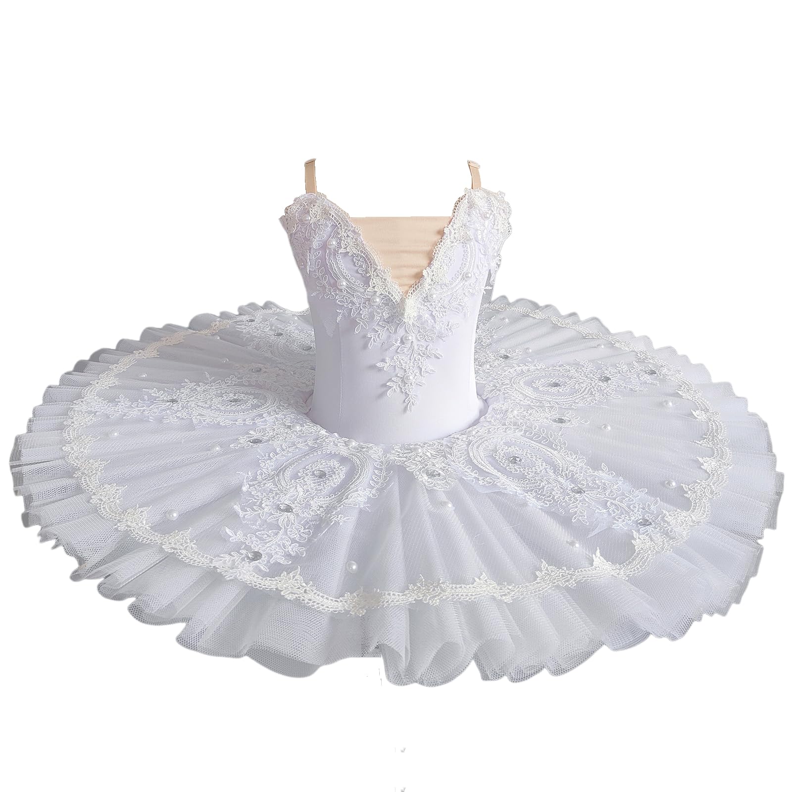 Mädchen Professionelles Ballerina-Ballett-Tutu-Kleid Klassisches Pancake-Tutu Für Kinder Tanzkleidung Für Proben