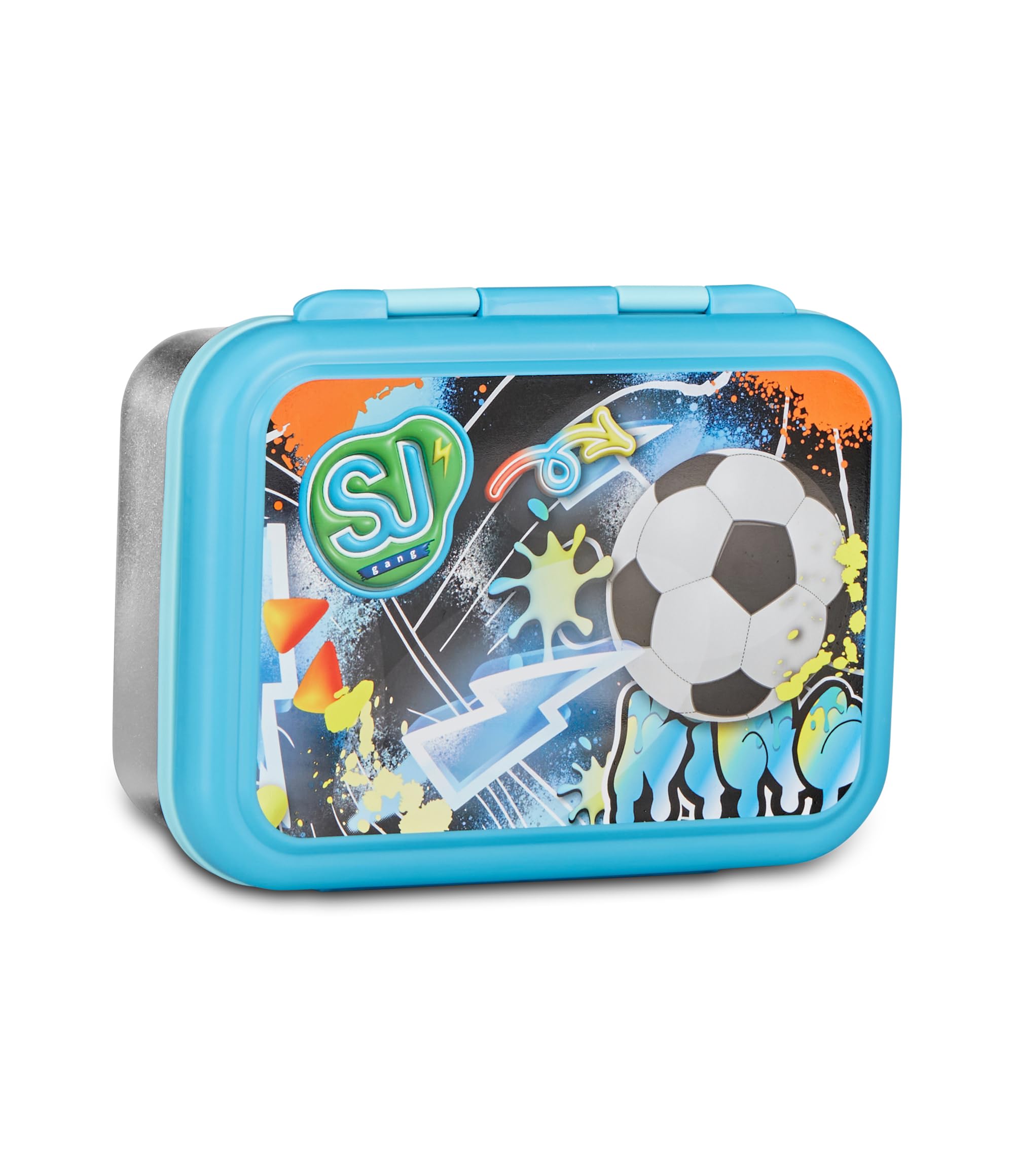 SJ Gang Style JAM Gang Lunch Box Black 850ml Snack Divider Easy Open Heat Resistant Dishwasher Safe for Kids School Travel Leisure