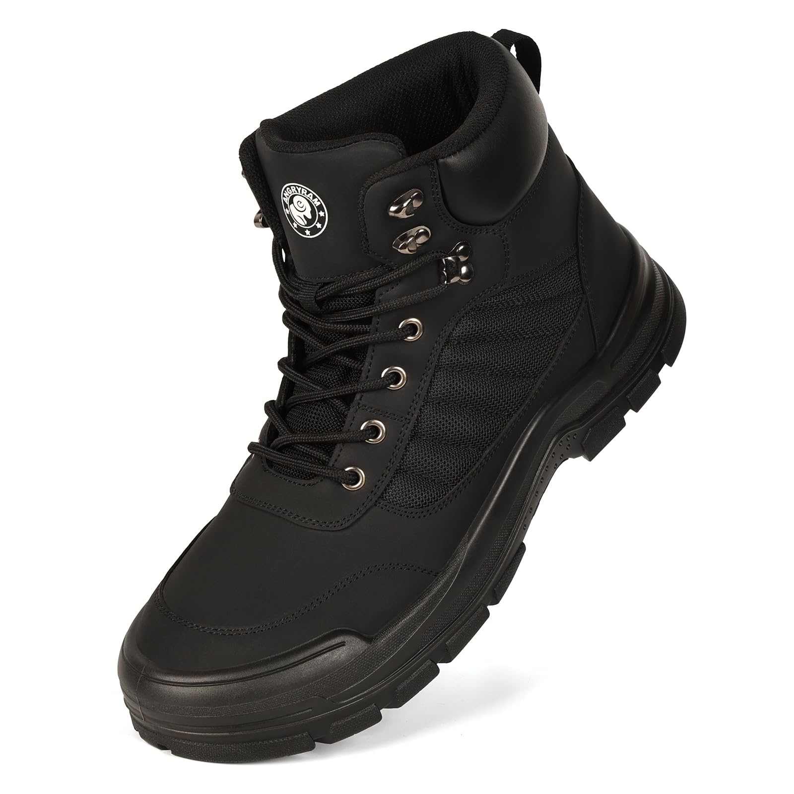 ANGRYRAM Arbeitsschuhe Herren Leicht Sicherheitsschuhe Herren Atmungsaktiv Arbeitsschuhe Damen rutschfest Sicherheitsschuhe Damen Sportlich Arbeitsstiefel Hoch Stahlkappenschuhe