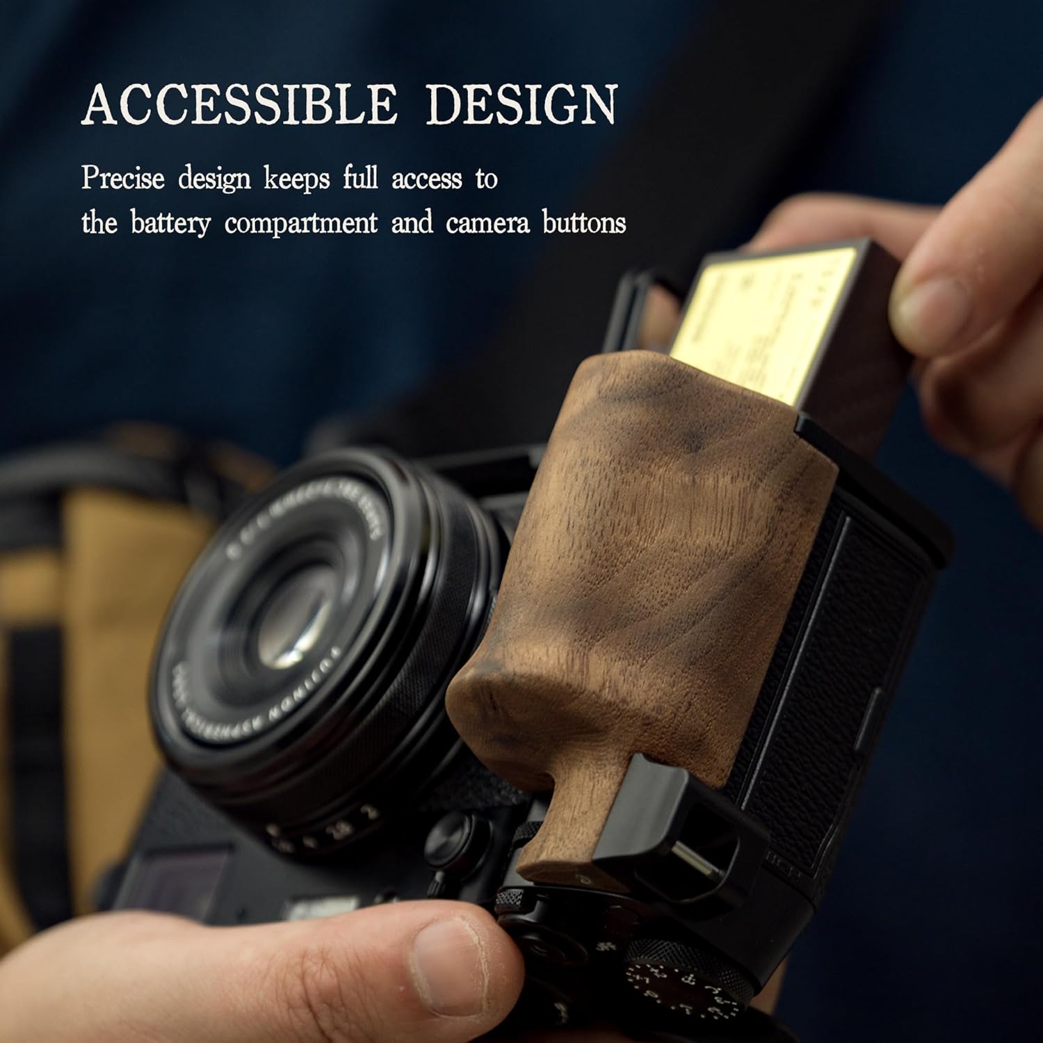 Tilta Vintage Camera Cage Compatible with Fujifilm X100VI – Black | Travel Kit | Thumb Grip | Strap Attachments | ARCA Ready | Lightweight & Durable TA-T70-B-B - Image 6