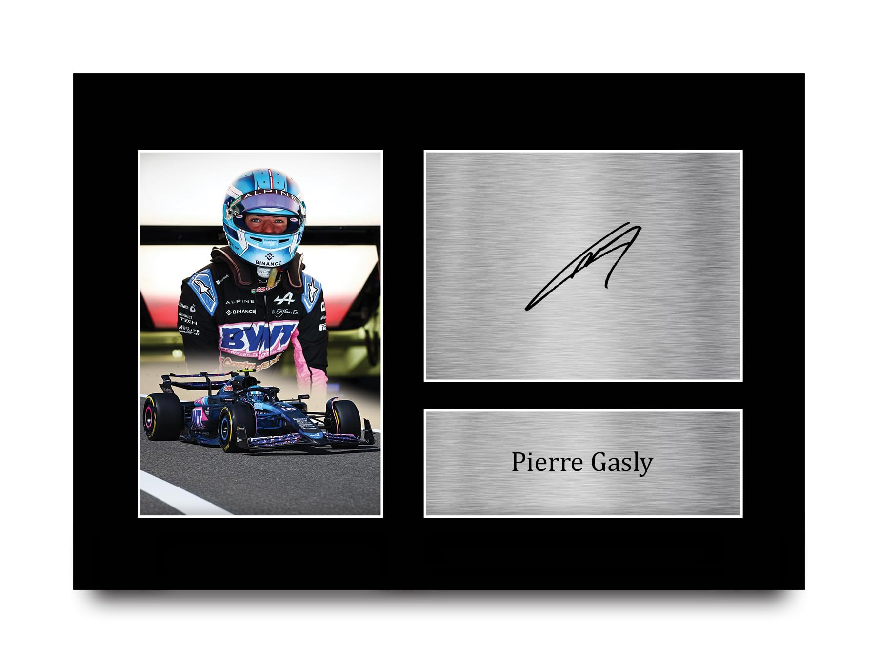 HWC Trading A4 Pierre Gasly Alpine Gifts Printed Signed Autograph Picture for F1 Formula 1 Racing Fans - A4