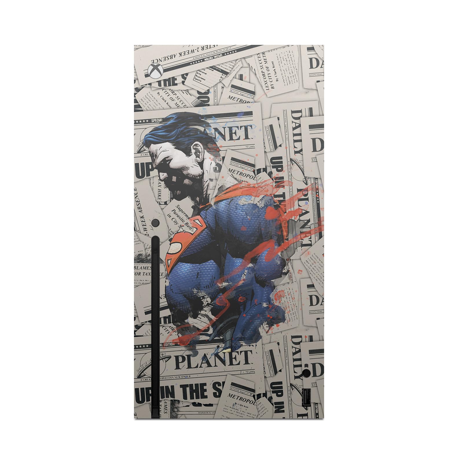 Head Case Designs sous Licence Officielle Superman DC Comics Journal Logos Et Bandes Dessinées Vinyle Autocollant De Jeu Peau Autocollant Couverture Compatible avec Xbox Series X Console
