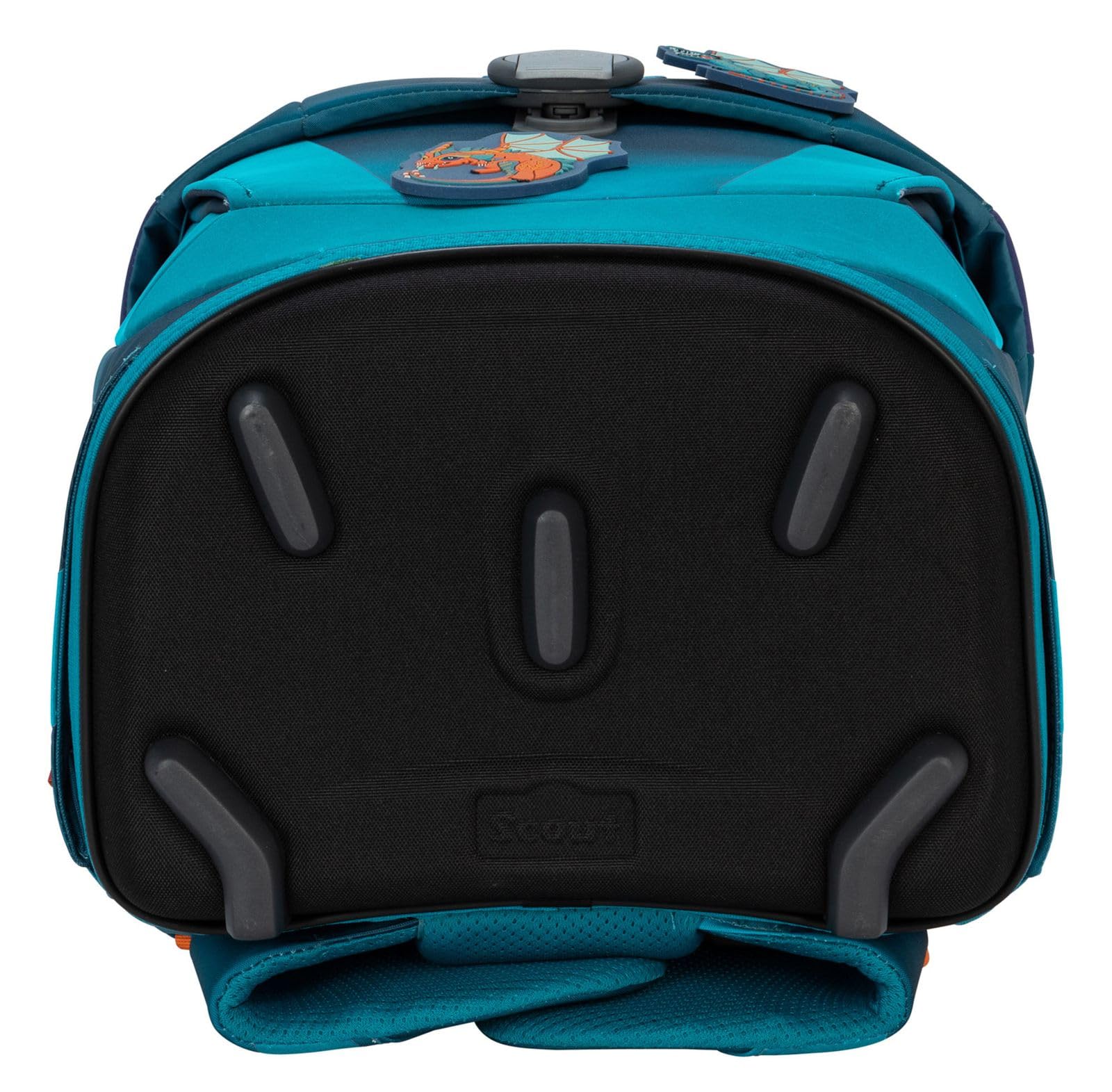 SCOUT Schulranzen Superflash Sunny II Set 4-teilig Seadragon blau