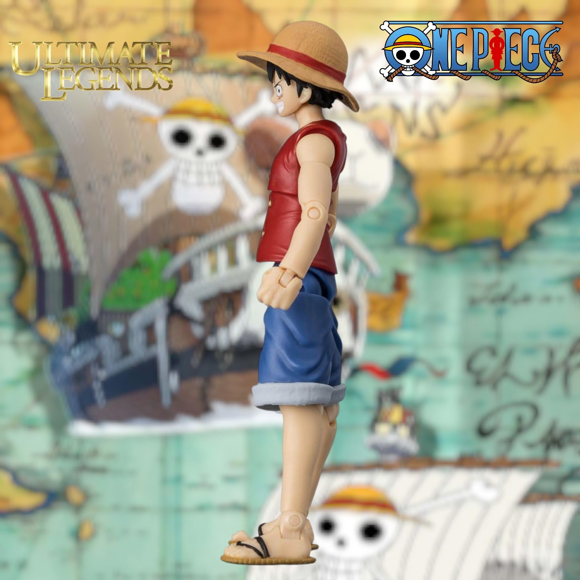 BANDAI Ultimate Legends Luffy Action Figure, 12.5cm Luffy Anime Figure With 27 Points Of Articulation And Accessories - Image 4